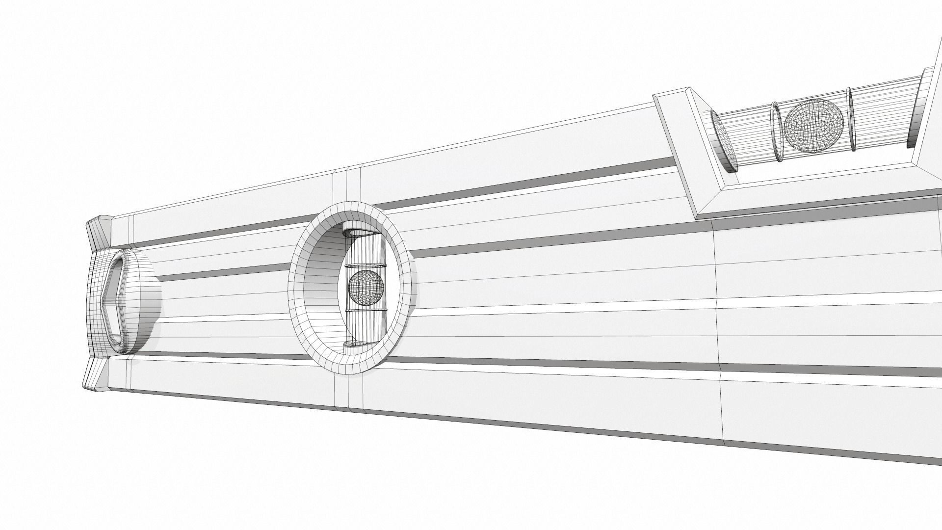 Spirit level 23cm colect 3D model_14