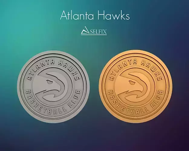 Atlanta Hawks Logo Relief  3D print model