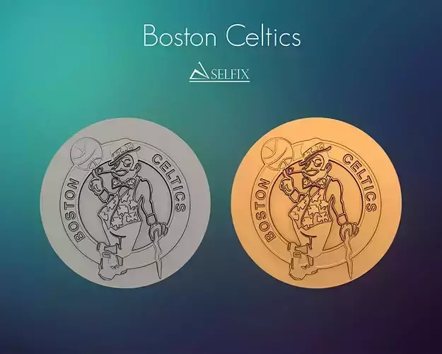 Boston Celtics Logo 3D Relief 3D print model