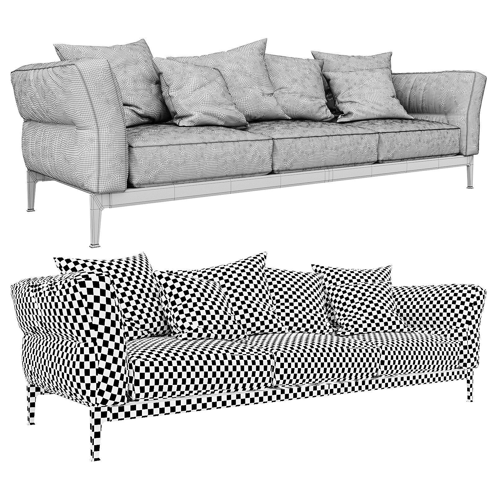 Flexform Adda 3D model_8