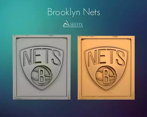 Brooklyn Nets Logo Relief 3D print model