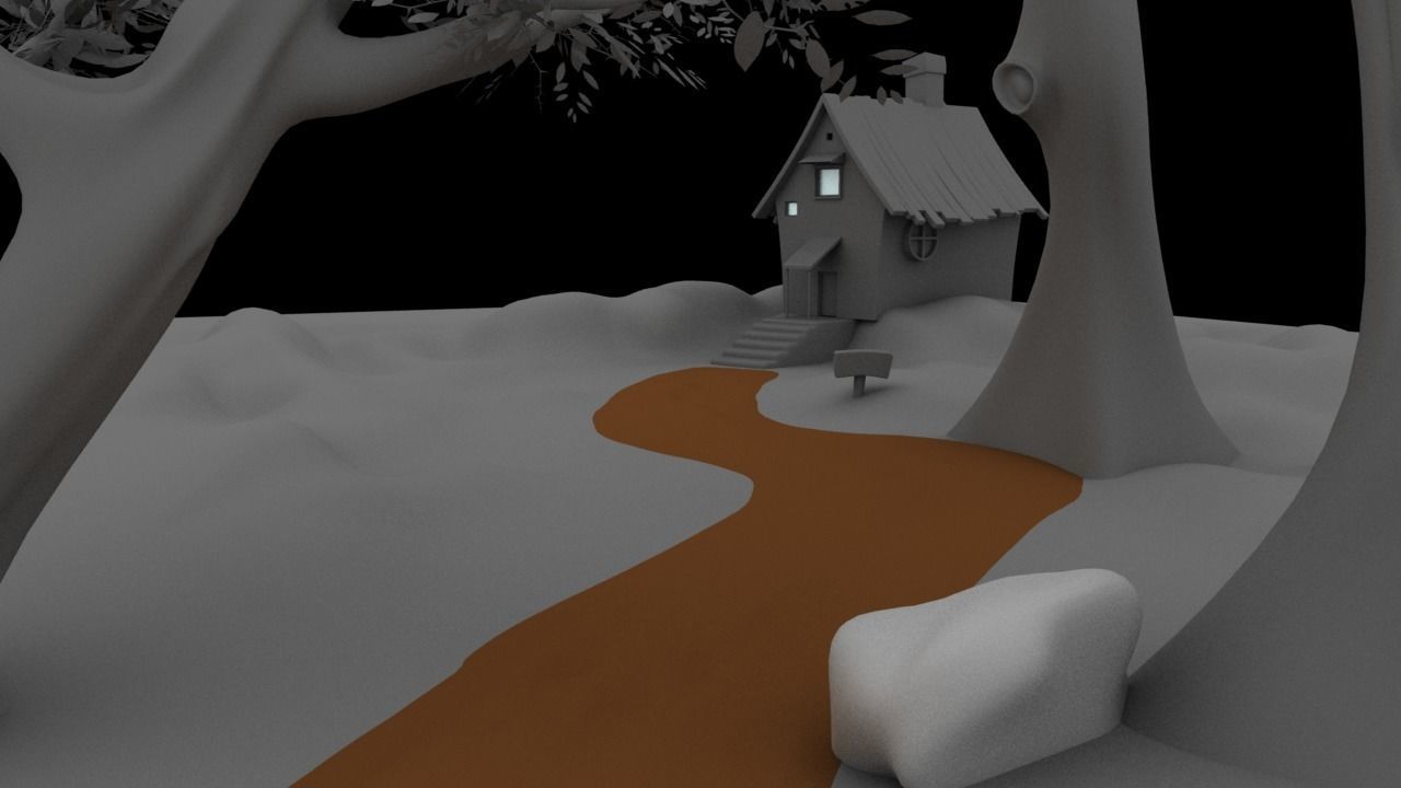 this is 3d background exterior model file type OBJ maya mb 3D model_2