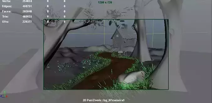 this is 3d background exterior model file type OBJ maya mb 3D model