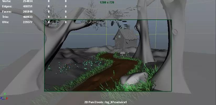 this is 3d background exterior model file type OBJ maya mb 3D model_0