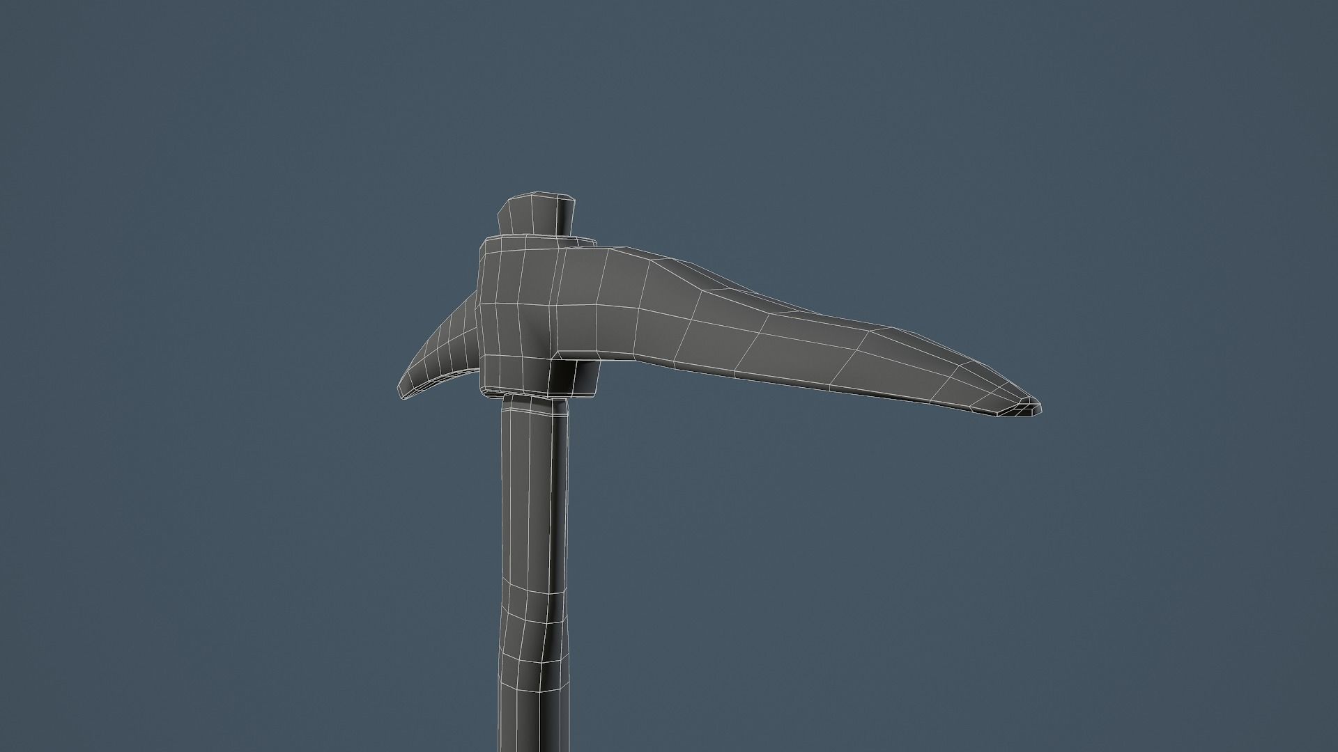 Old Rusty Pickaxe Low-poly 3D model_17