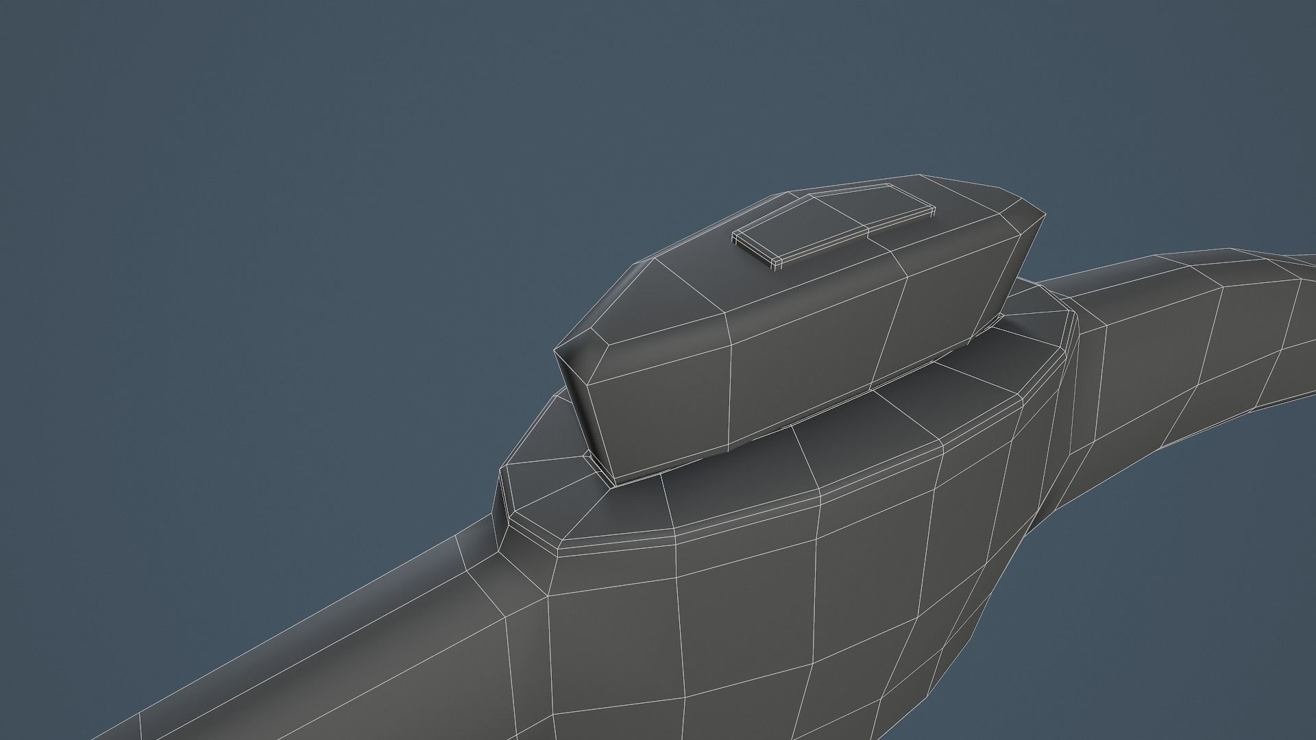 Old Rusty Pickaxe Low-poly 3D model_20