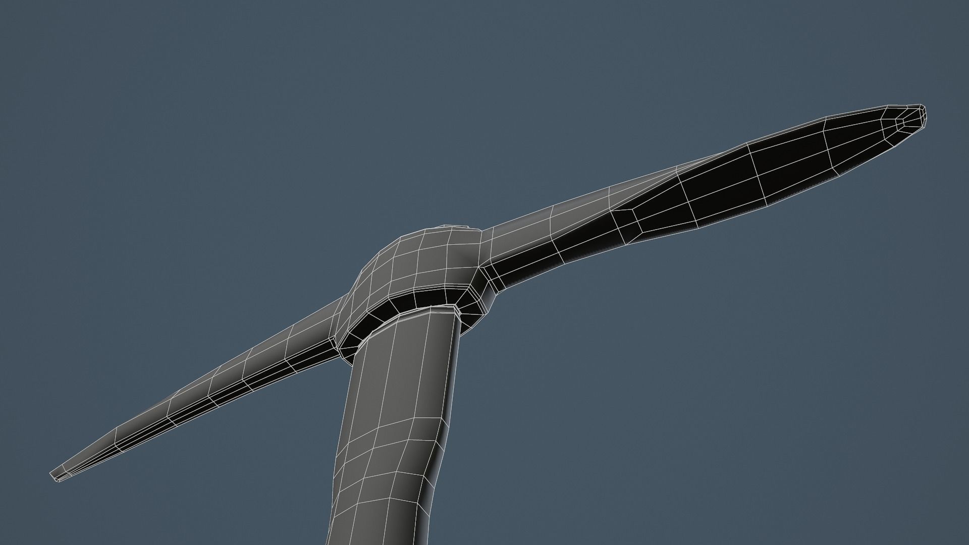 Old Rusty Pickaxe Low-poly 3D model_18