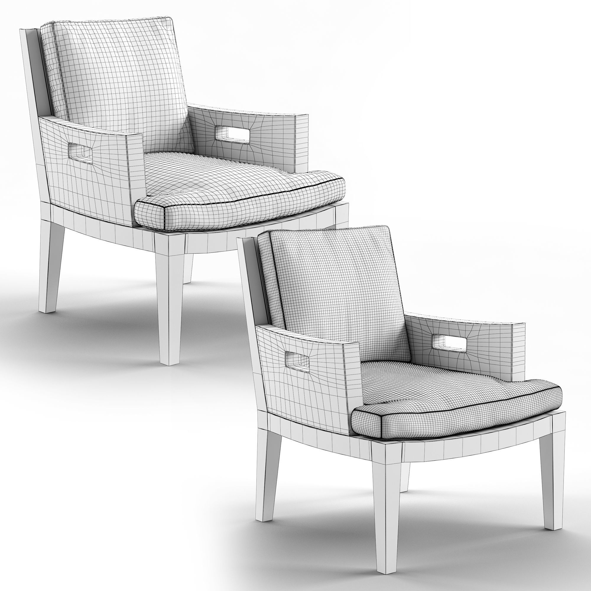 Betty Armchair 3D model_3