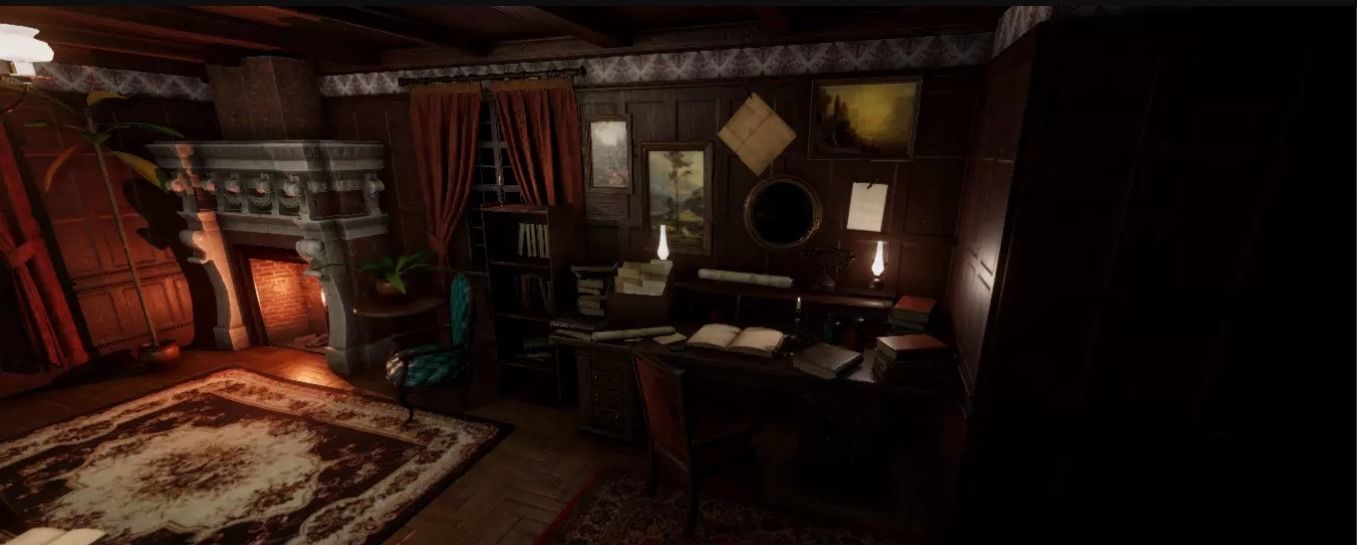 Victorian Interiors Low-poly 3D model_10