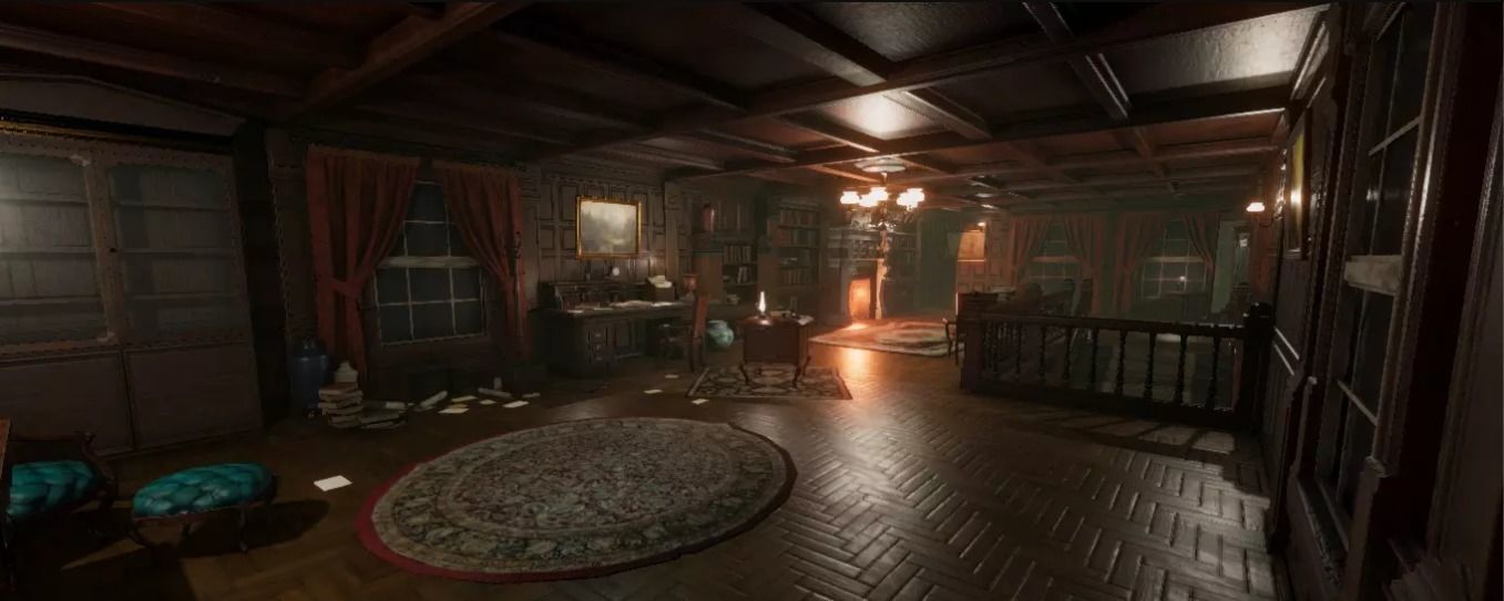 Victorian Interiors Low-poly 3D model_2