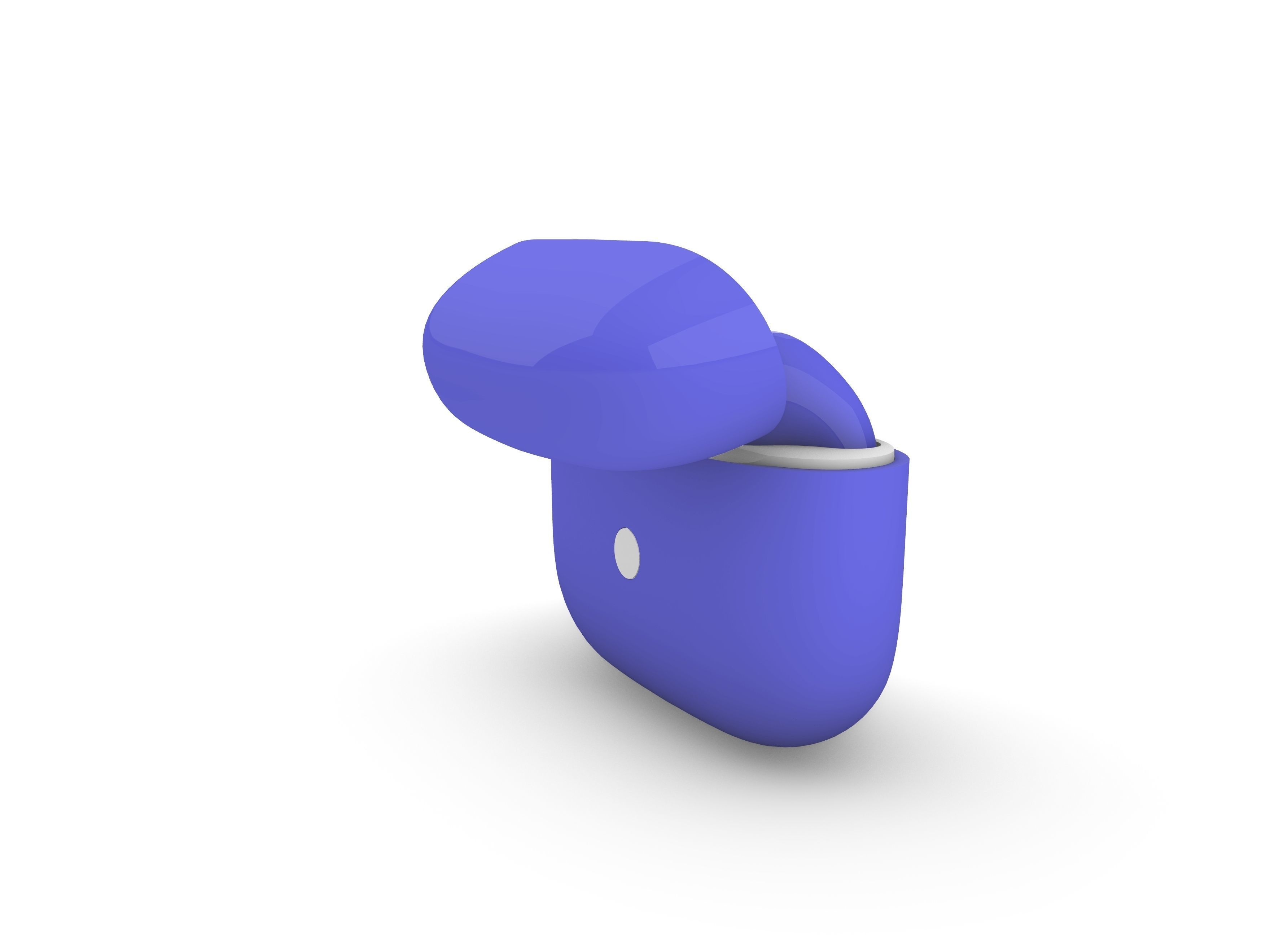 TWS Light blue Earphone Generation 3 3D print model_8