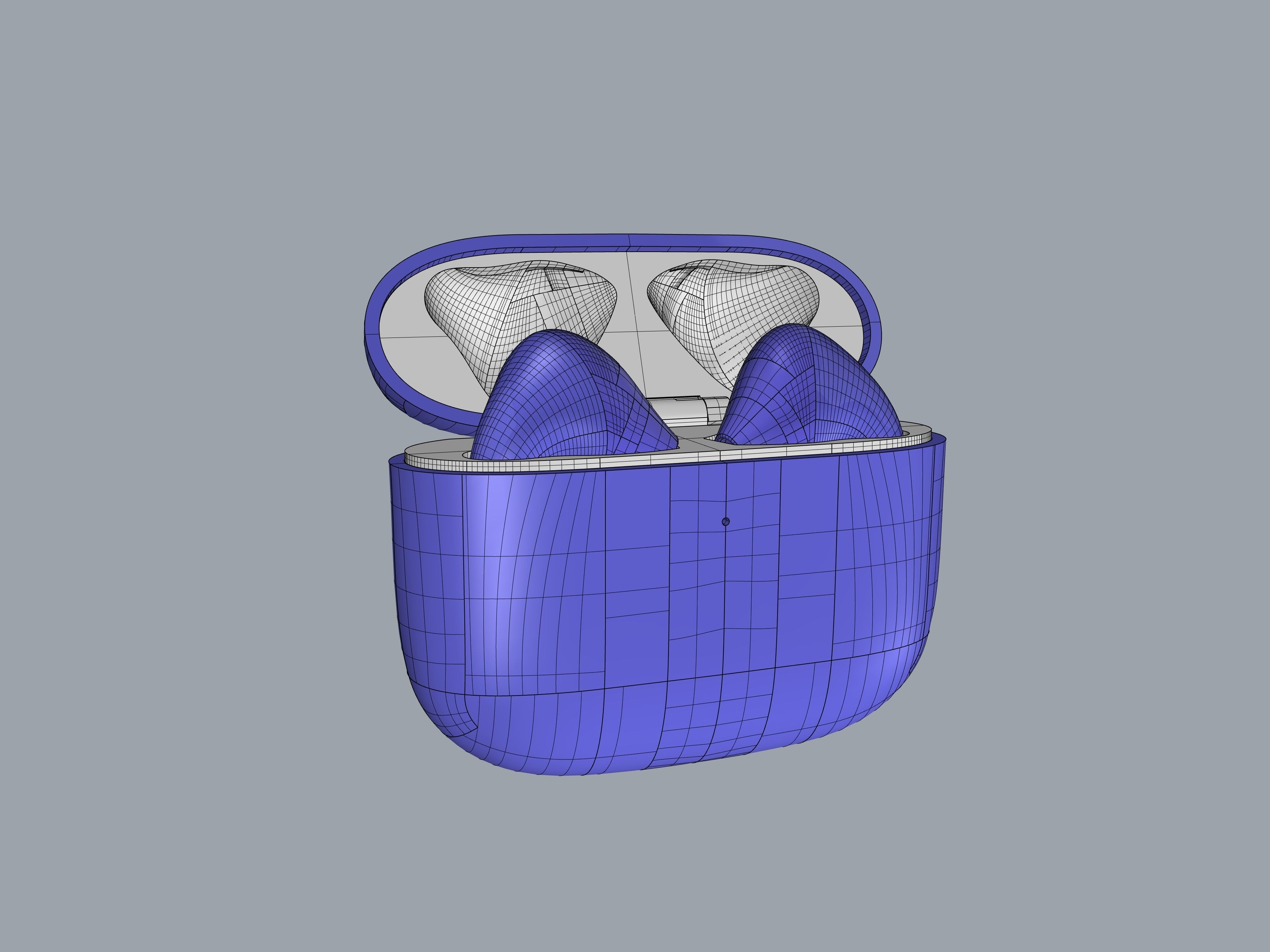 TWS Light blue Earphone Generation 3 3D print model_42