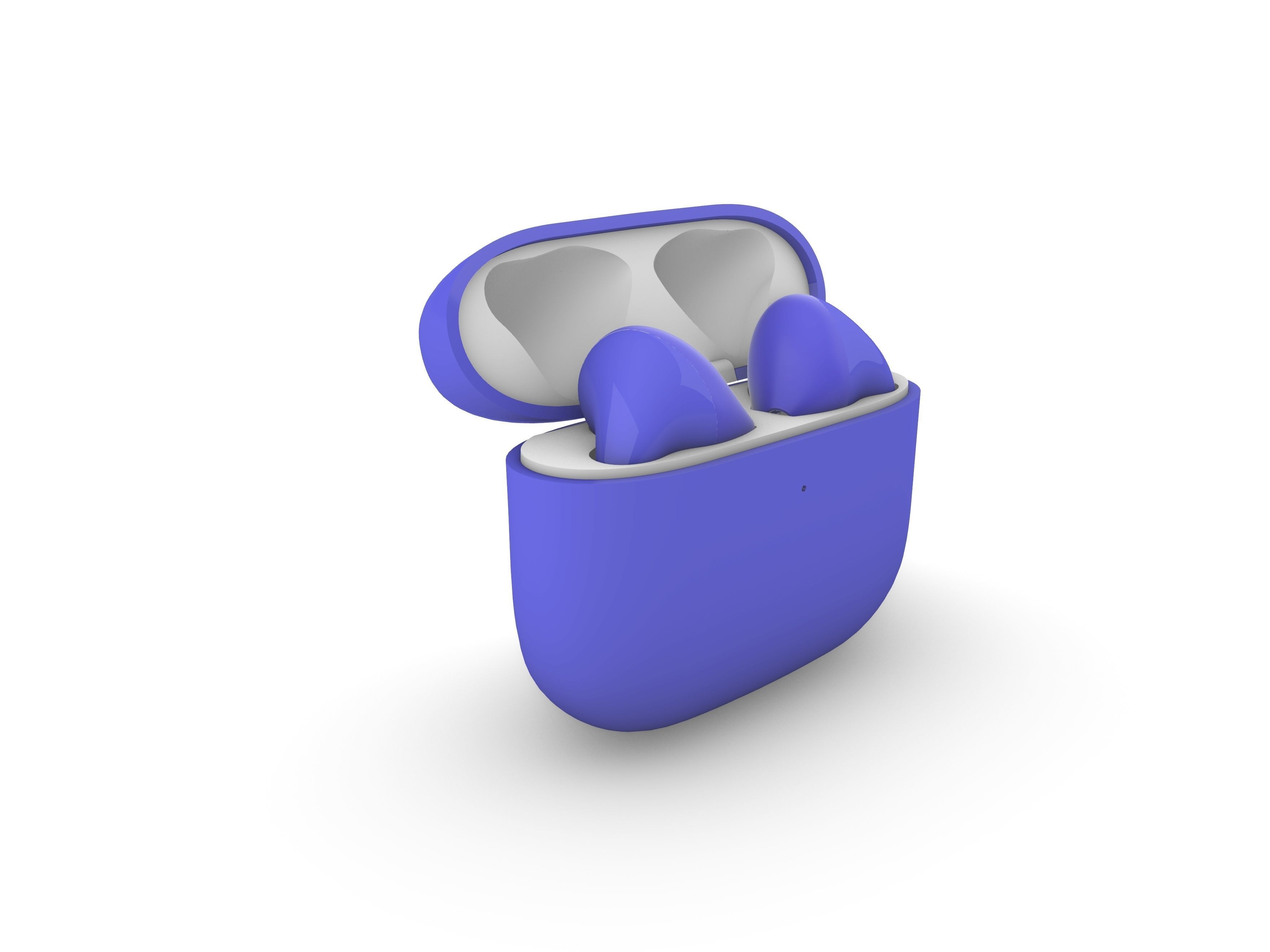 TWS Light blue Earphone Generation 3 3D print model_7