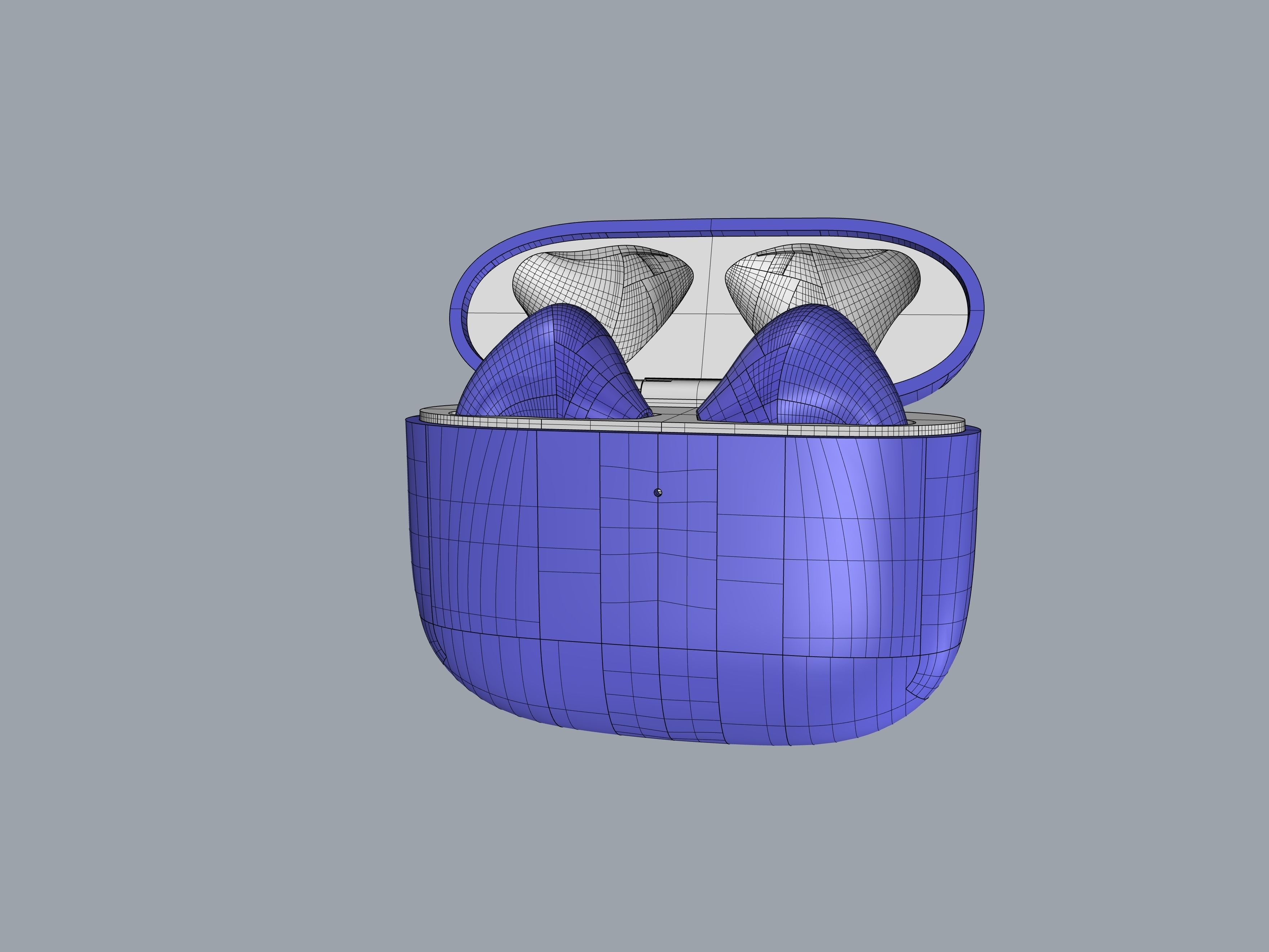 TWS Light blue Earphone Generation 3 3D print model_40