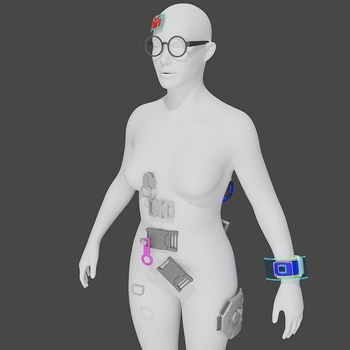 Killjoy accessories  hacker bracelet 3D print for cosplay  3D print model