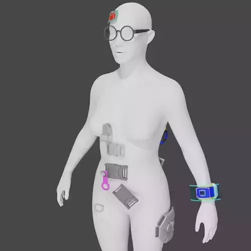 Killjoy accessories  hacker bracelet 3D print for cosplay  3D print model