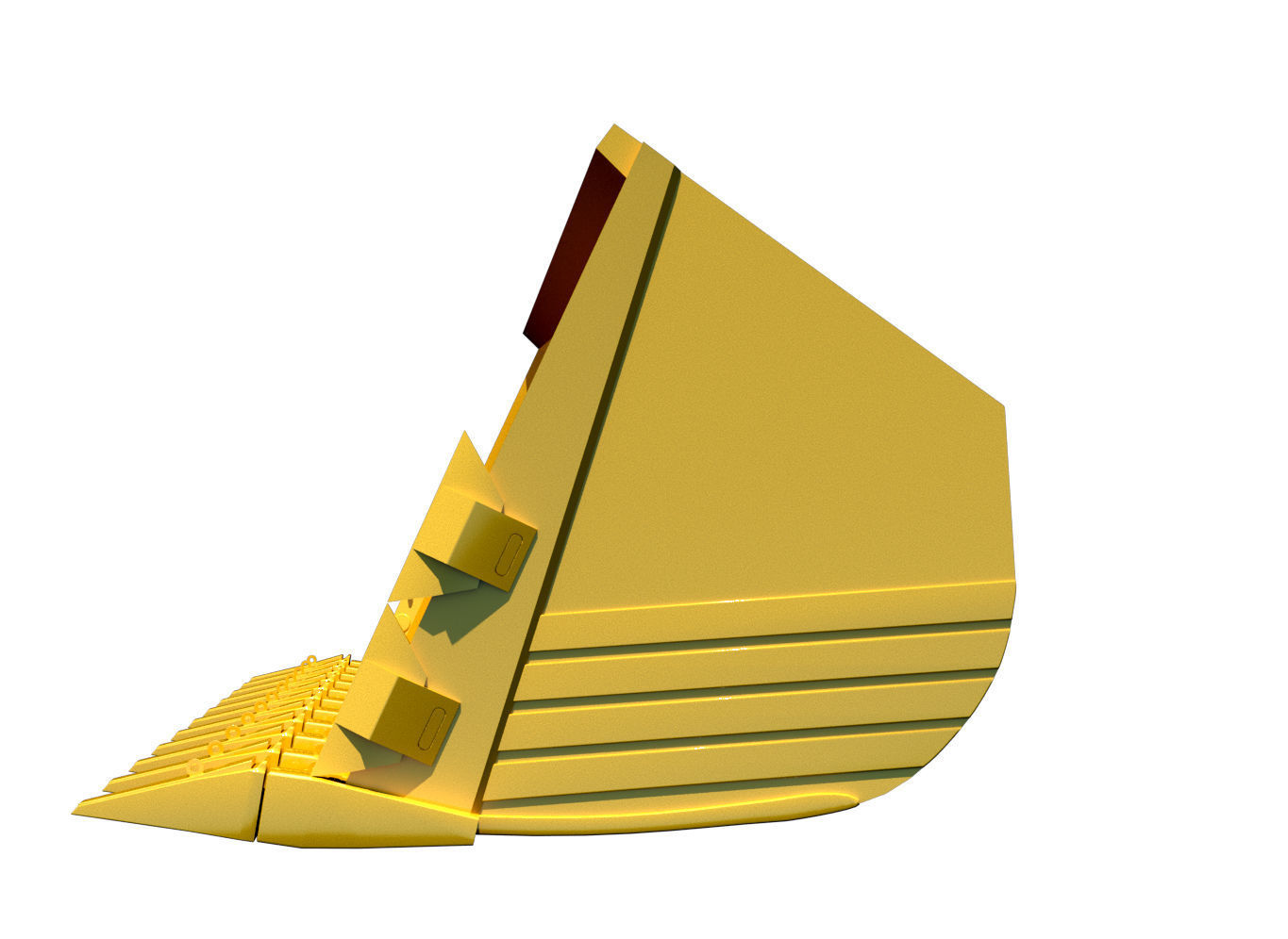 Front Loader Bucket 3D Model 3D model_2