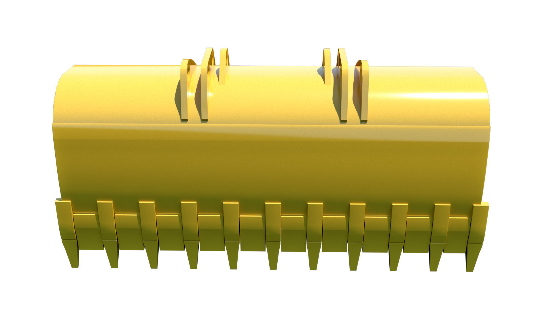 Front Loader Bucket 3D Model 3D model_4