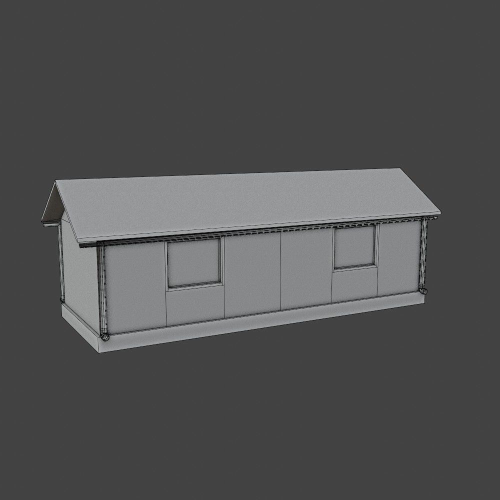 Abandoned workshop 02 Free low-poly 3D model_5