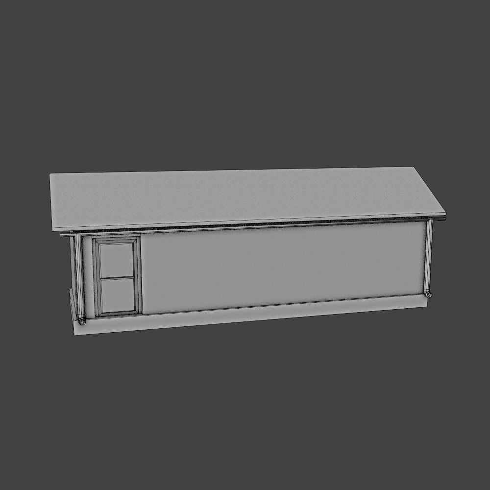 Abandoned workshop 02 Free low-poly 3D model_4