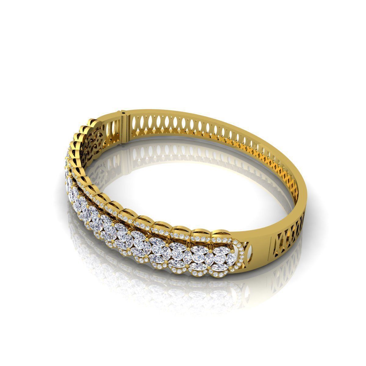 Fancy Bengle For Woman 3D print model_6