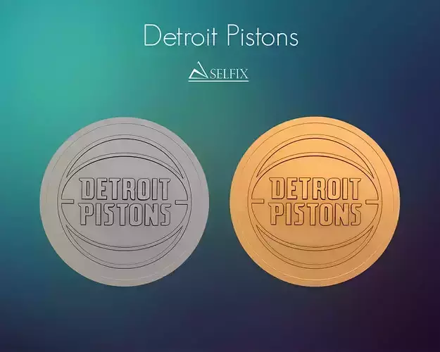 Detroit Pistons Logo Relief  3D print model