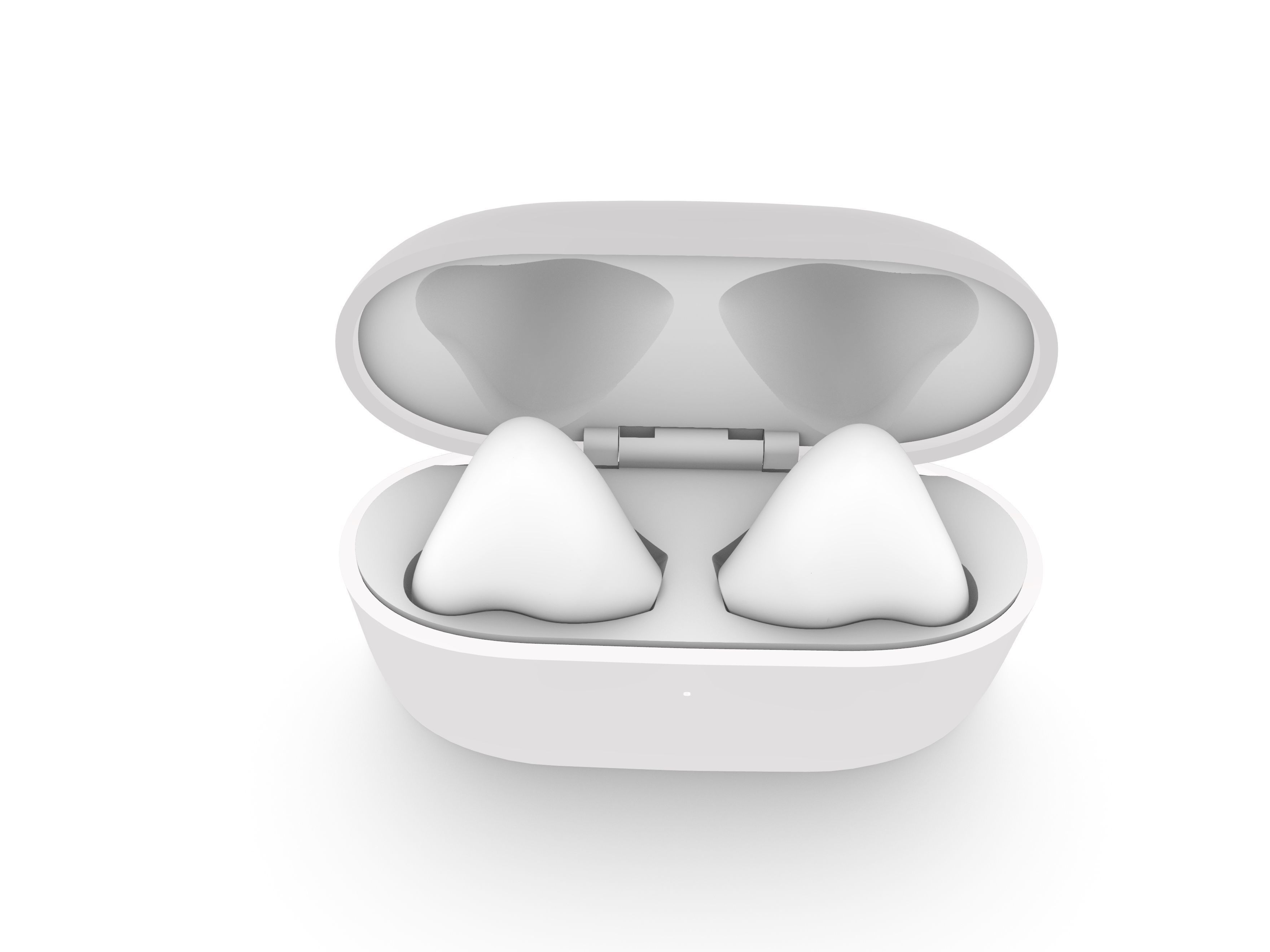 TWS White Earphone Generation 3 3D print model_1