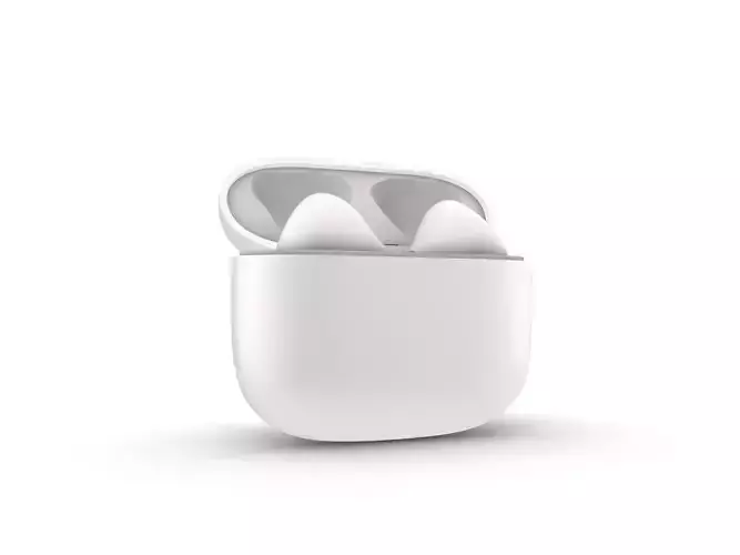 TWS White Earphone Generation 3 3D print model