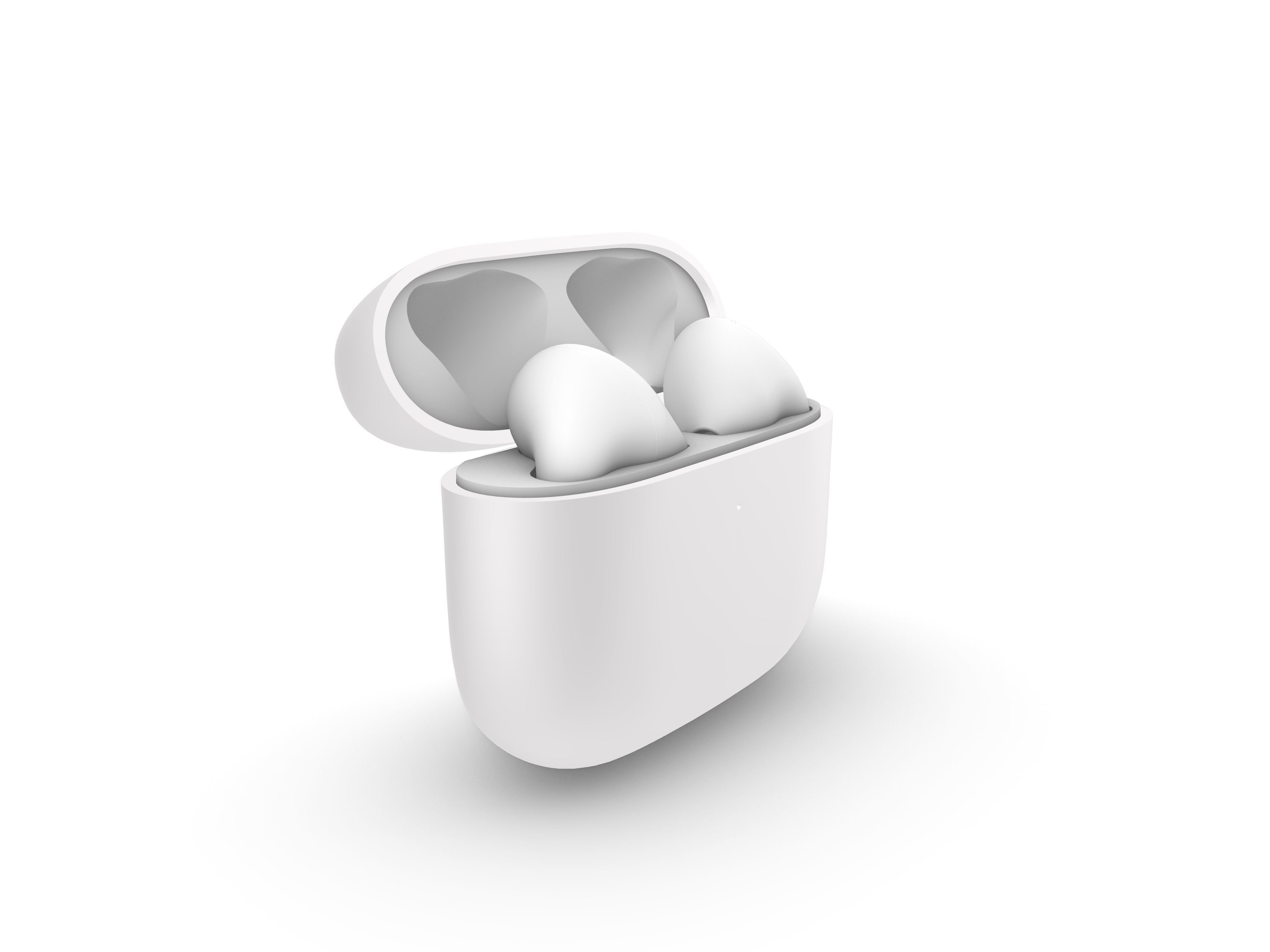 TWS White Earphone Generation 3 3D print model_4