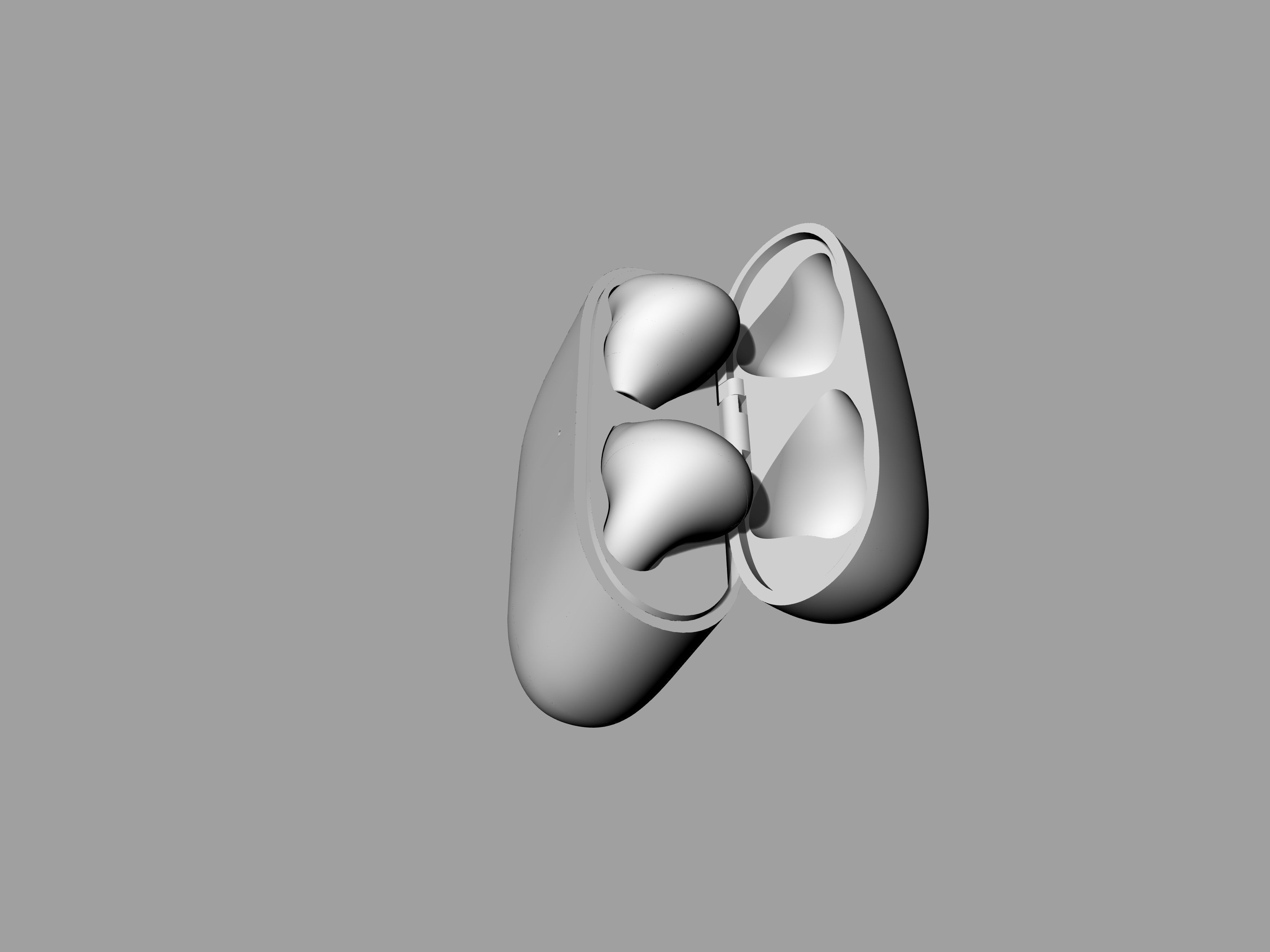 TWS White Earphone Generation 3 3D print model_17