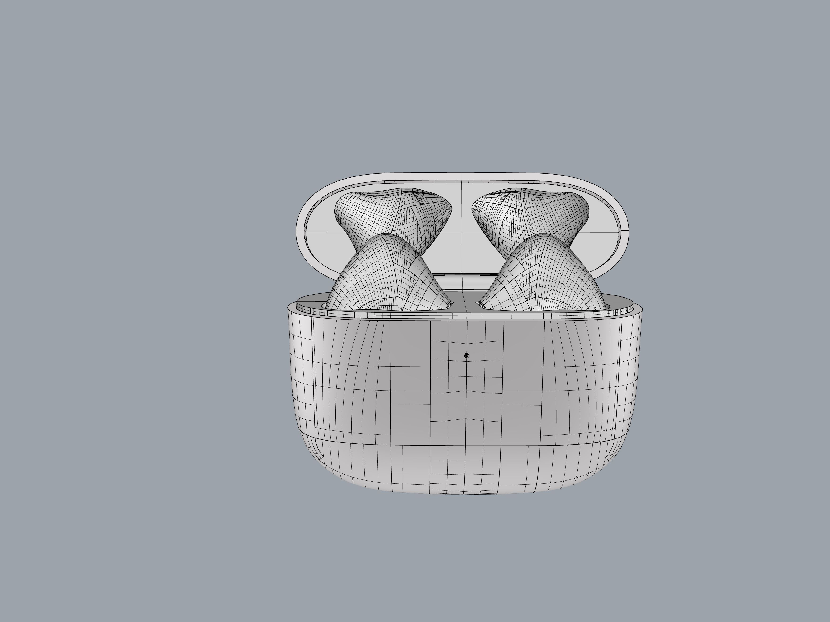 TWS White Earphone Generation 3 3D print model_11