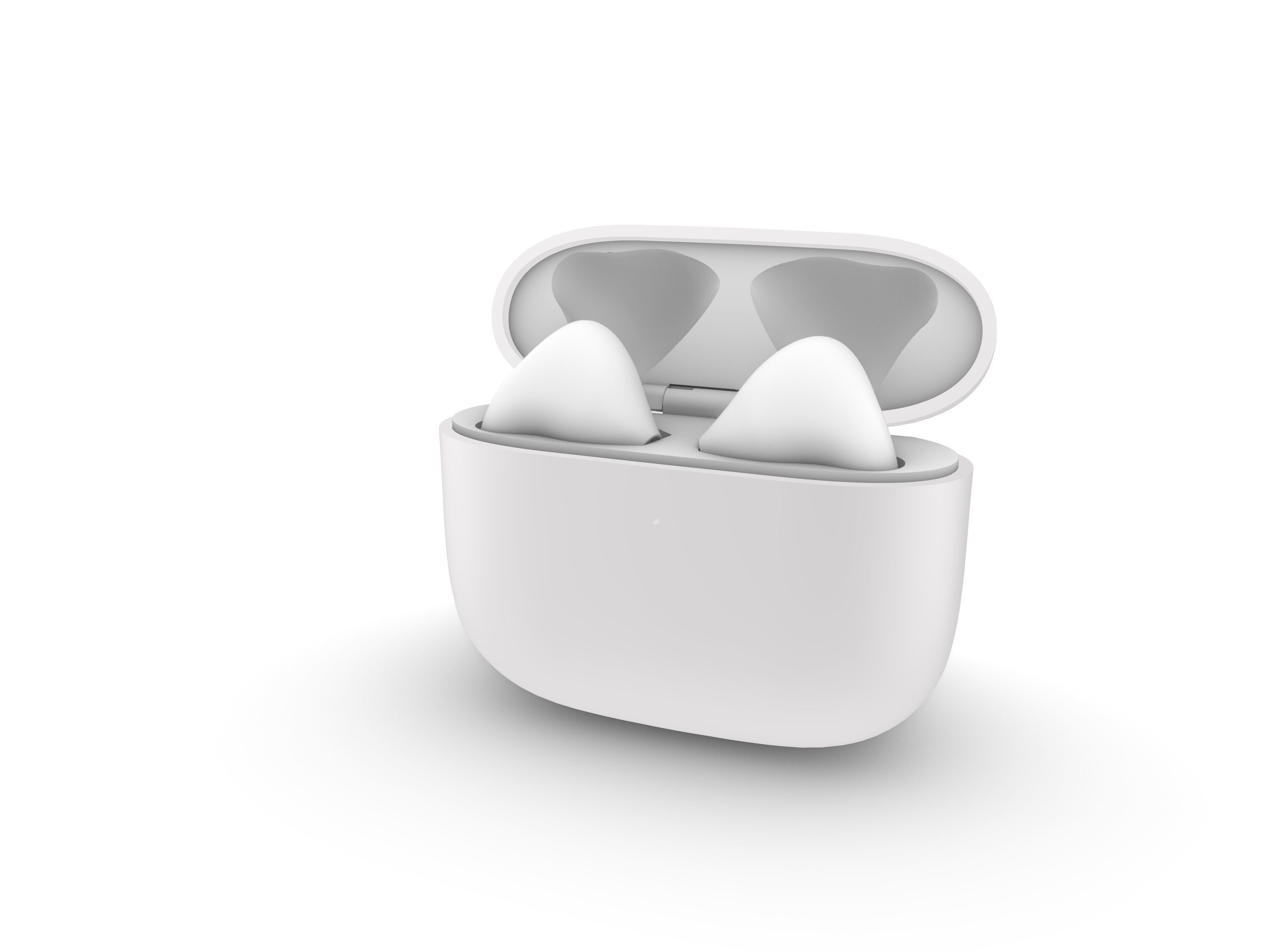 TWS White Earphone Generation 3 3D print model_3
