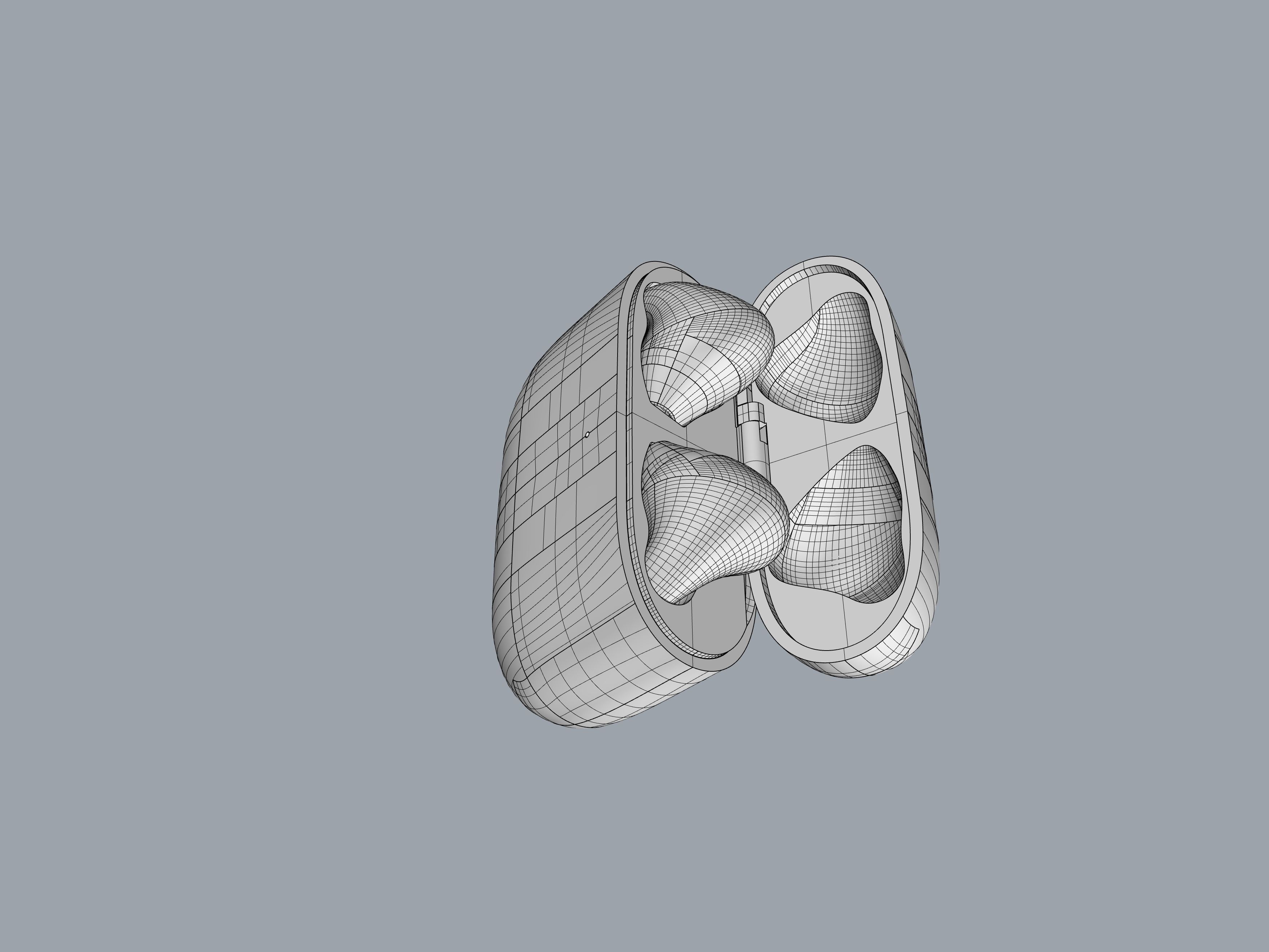 TWS White Earphone Generation 3 3D print model_16