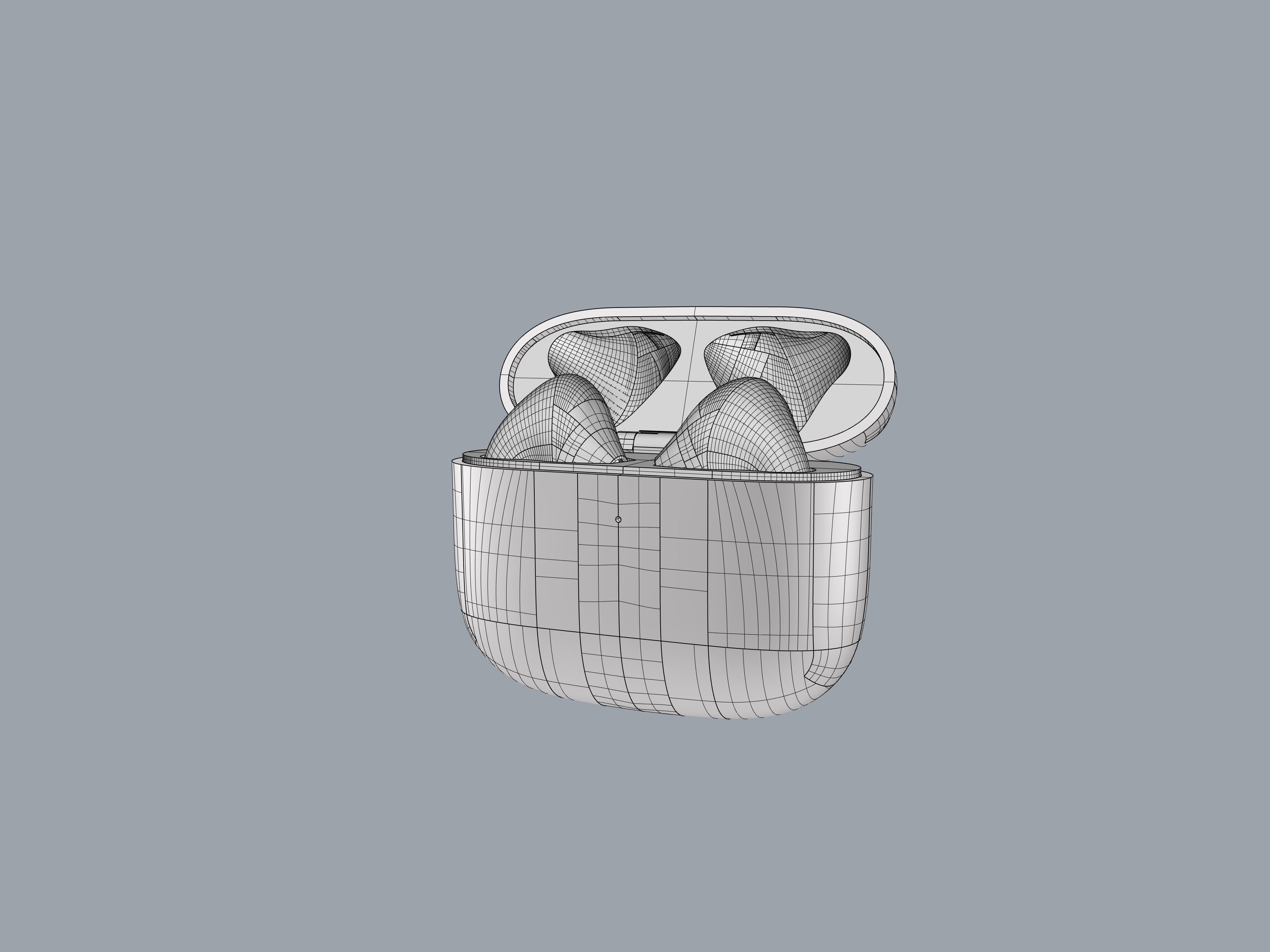 TWS White Earphone Generation 3 3D print model_12