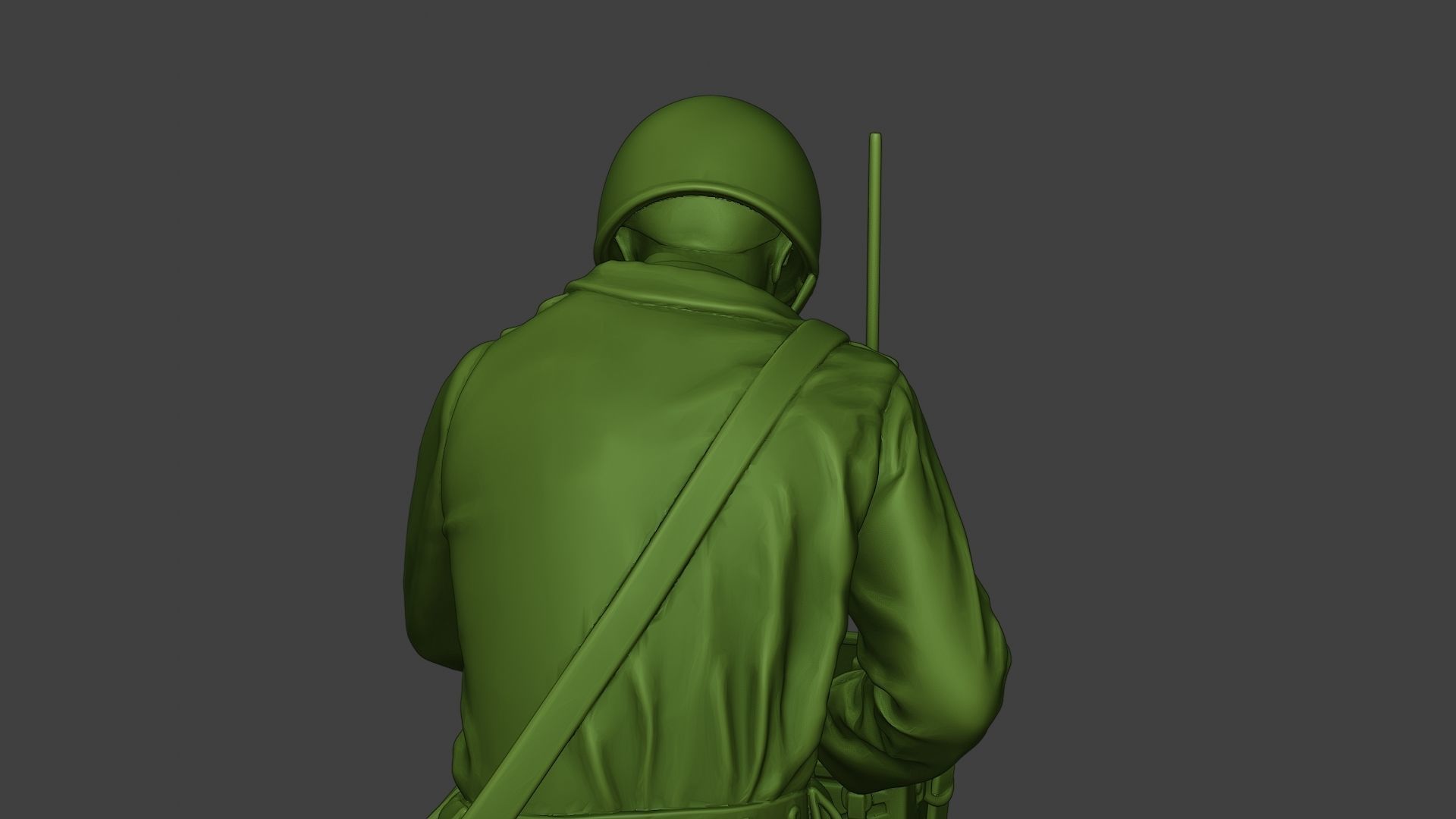 American engineer soldier ww2 Crouch3 A9 3D print model_20