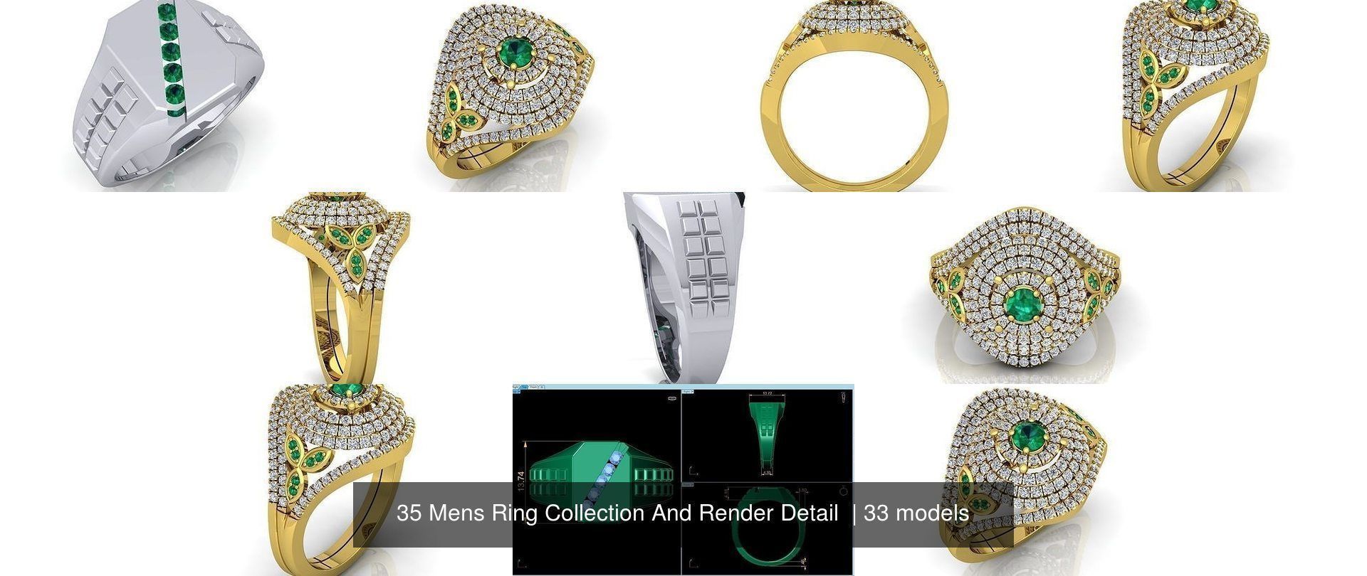 35 Mens Ring Collection And Render Detail  _26