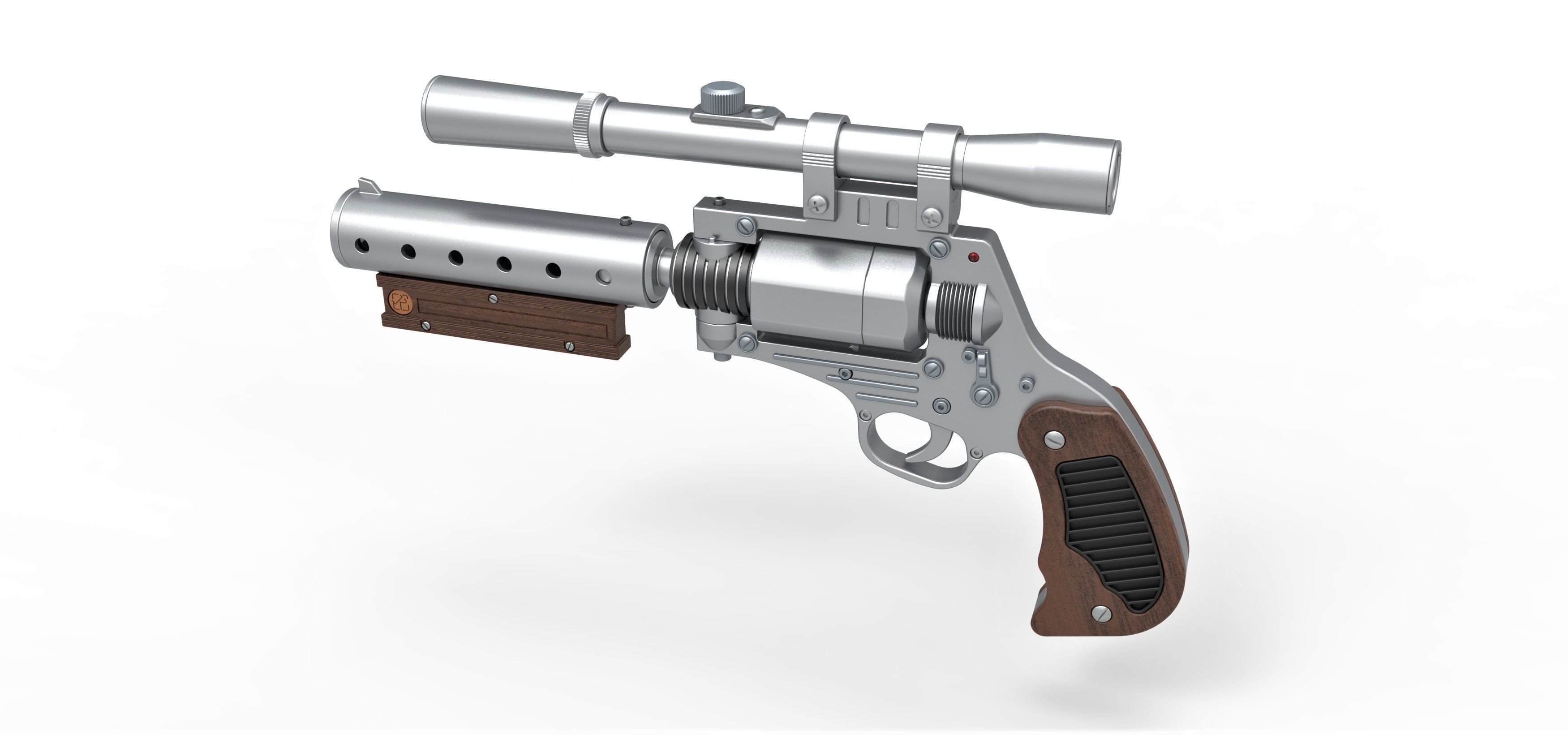 Tobias Beckett Blaster DG-29 from Solo A Star Wars story 3D model_9