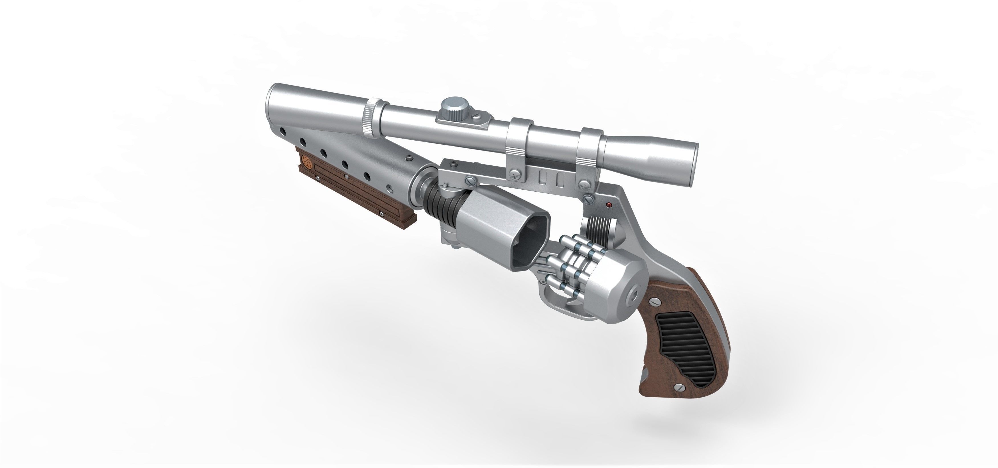 Tobias Beckett Blaster DG-29 from Solo A Star Wars story 3D model_15
