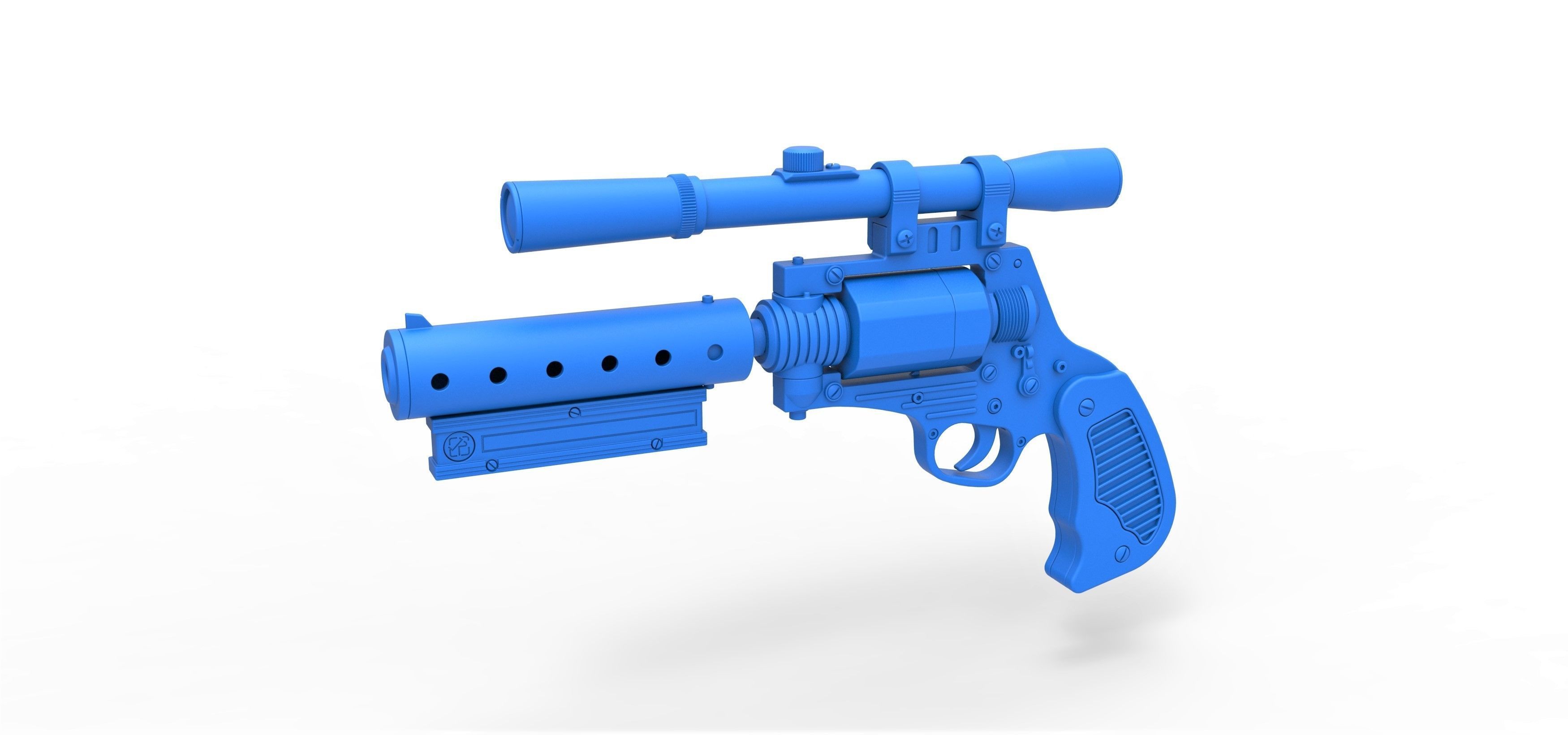 Tobias Beckett Blaster DG-29 from Solo A Star Wars story 3D model_18