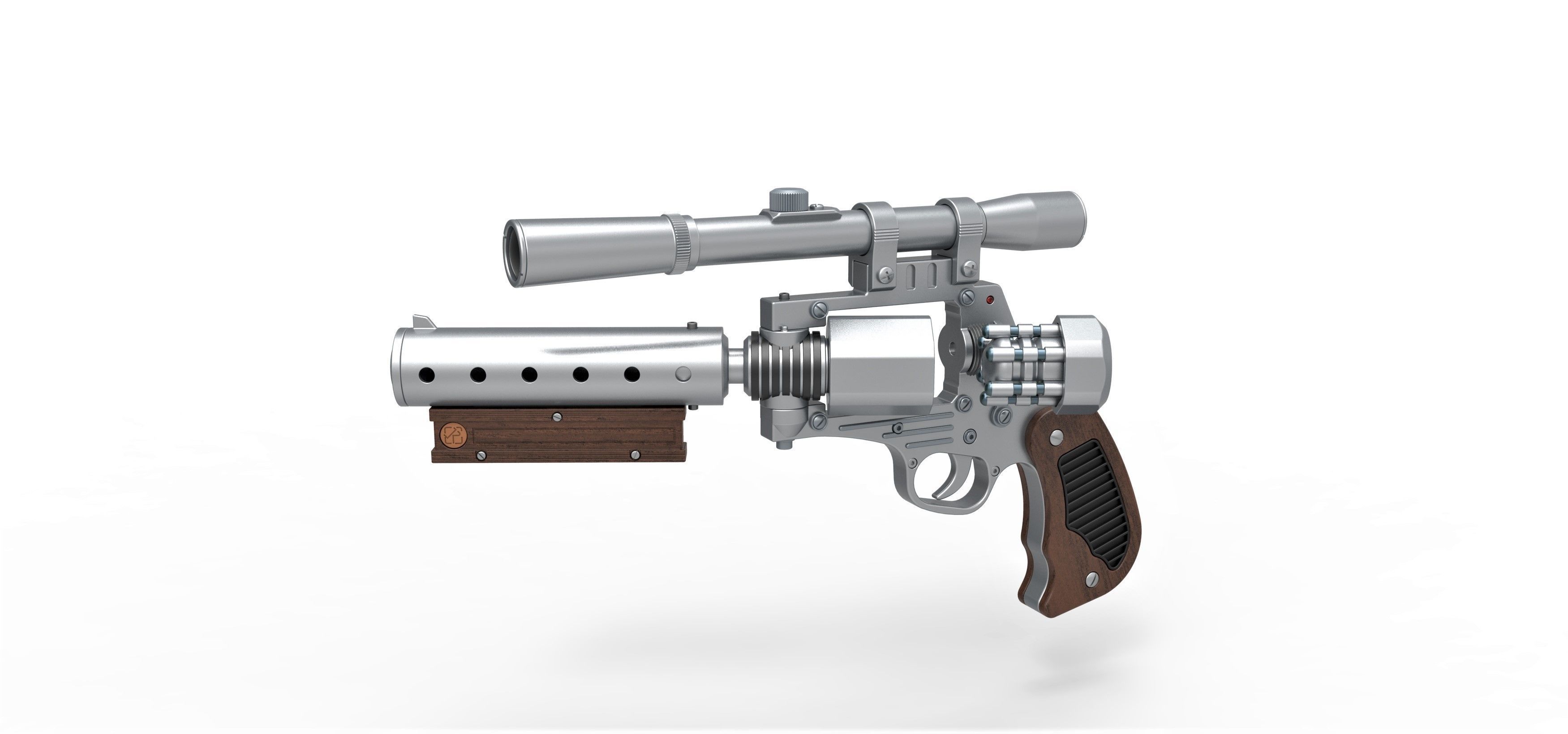 Tobias Beckett Blaster DG-29 from Solo A Star Wars story 3D model_13
