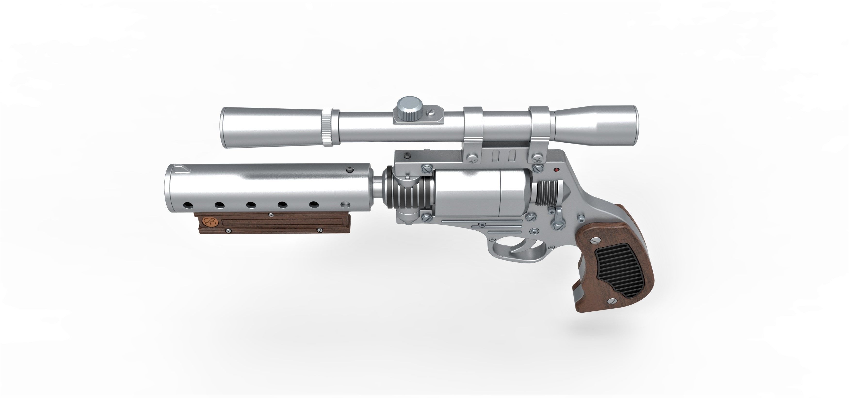 Tobias Beckett Blaster DG-29 from Solo A Star Wars story 3D model_7
