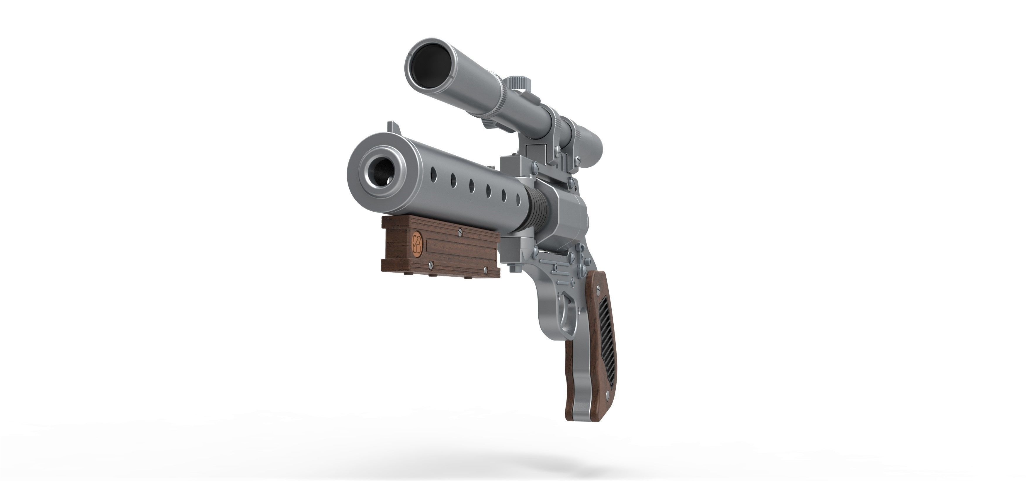 Tobias Beckett Blaster DG-29 from Solo A Star Wars story 3D model_4