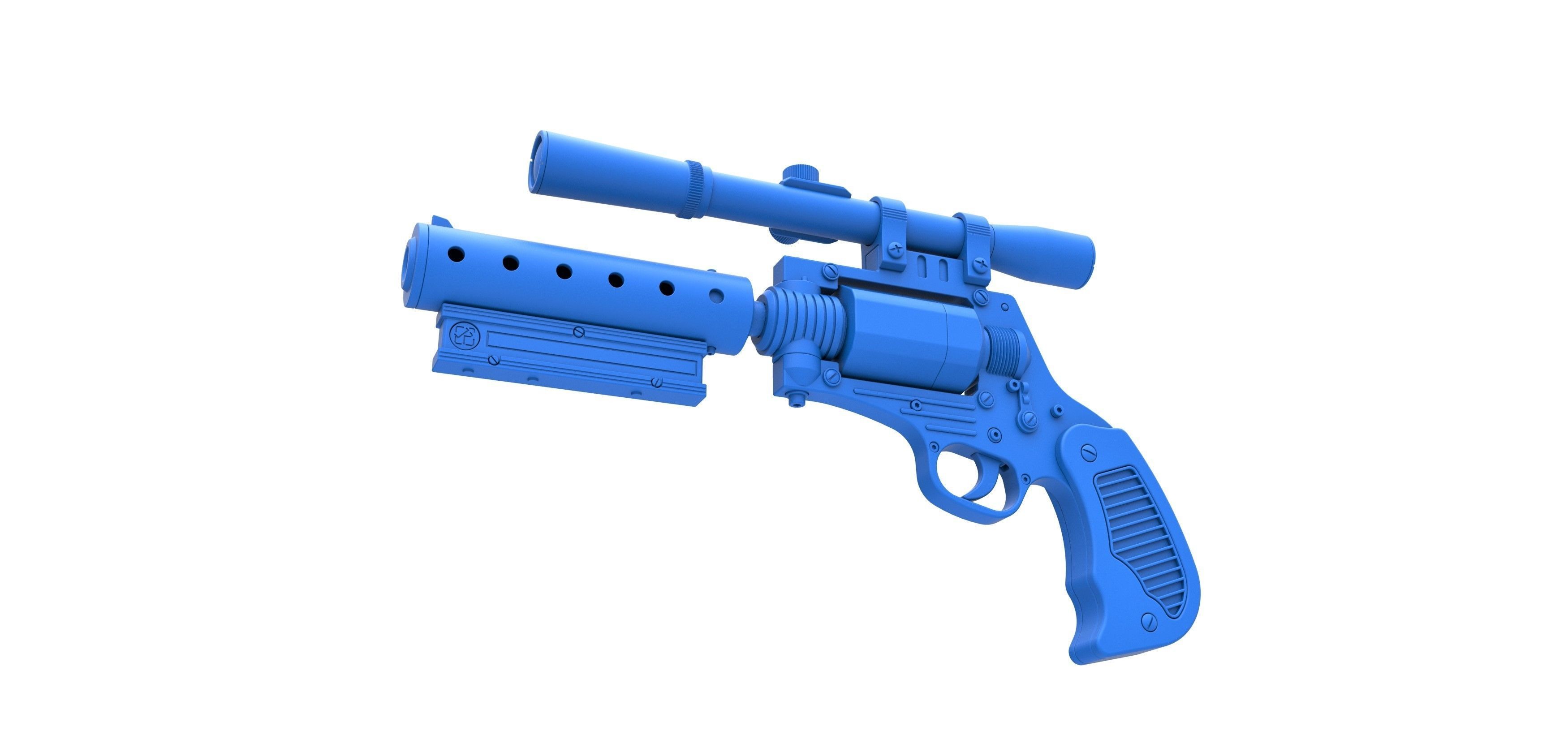 Tobias Beckett Blaster DG-29 from Solo A Star Wars story 3D model_19