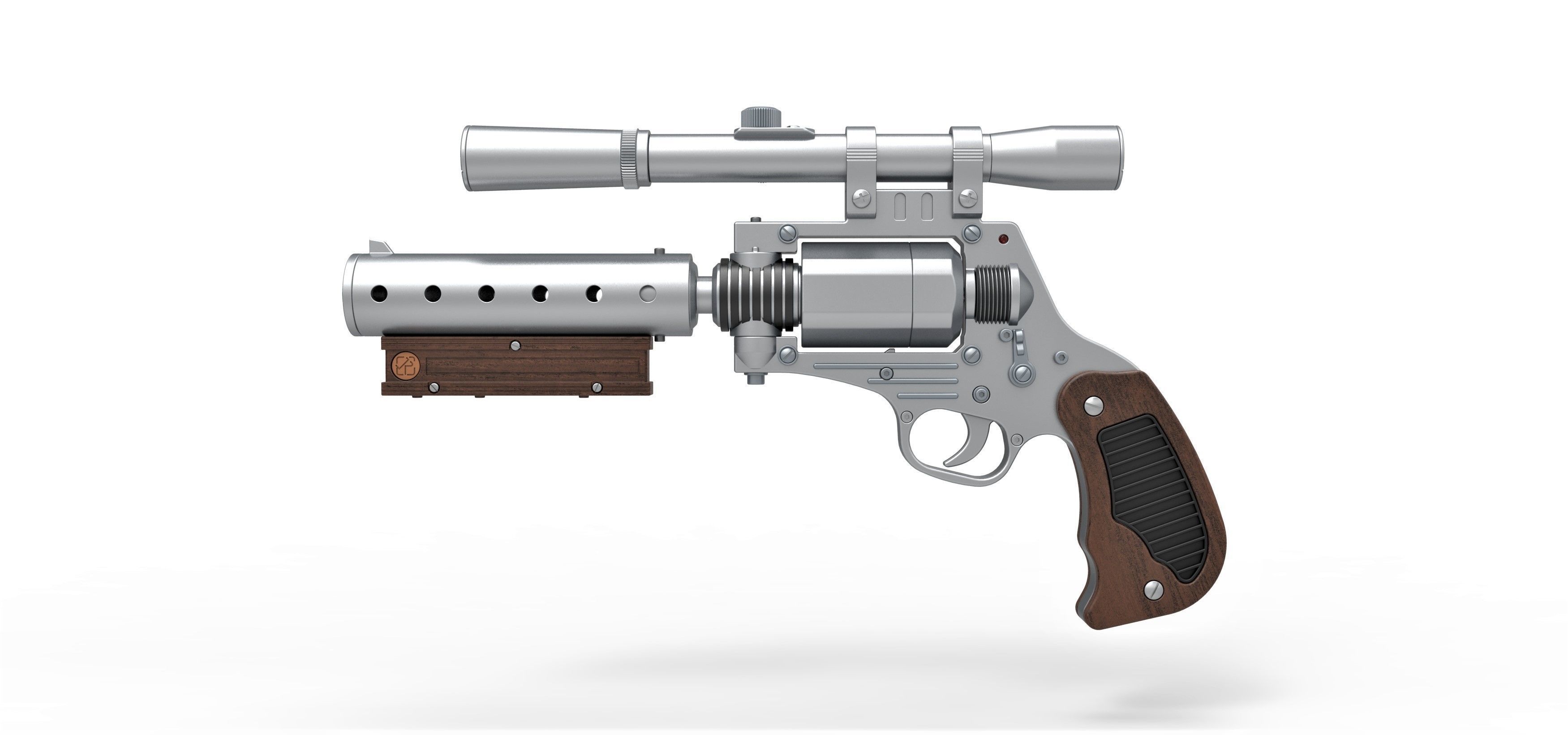 Tobias Beckett Blaster DG-29 from Solo A Star Wars story 3D model_6