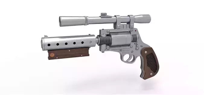 Tobias Beckett Blaster DG-29 from Solo A Star Wars story 3D model