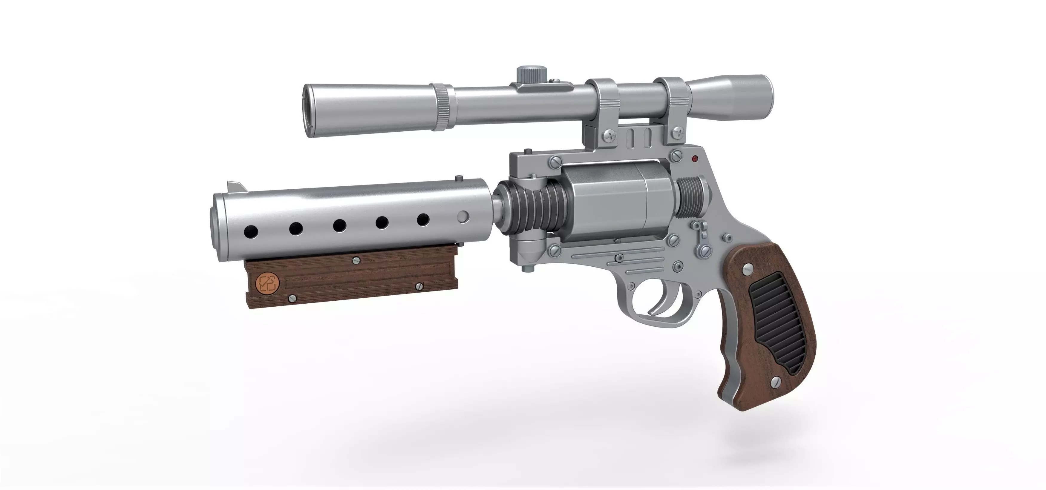 Tobias Beckett Blaster DG-29 from Solo A Star Wars story 3D model_0
