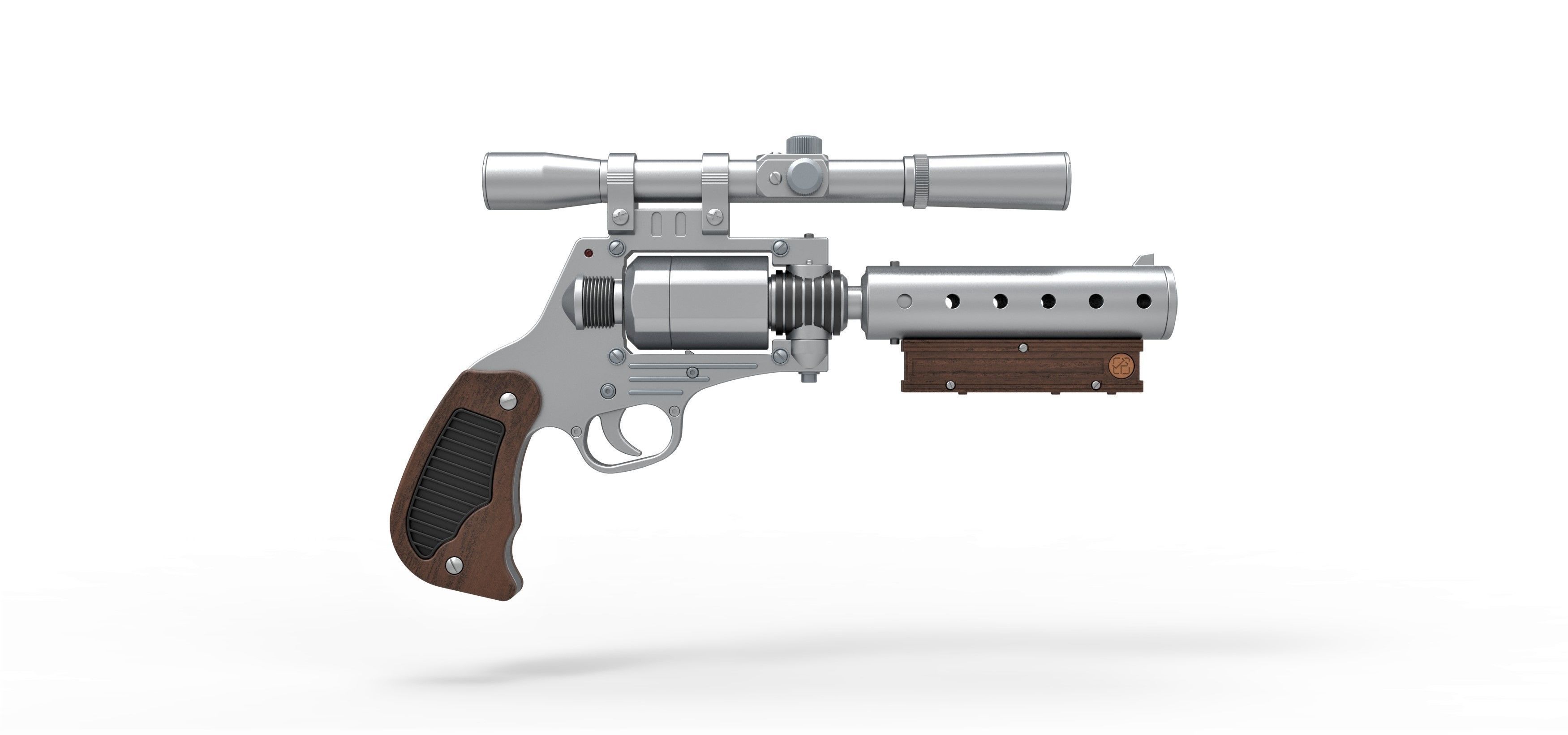 Tobias Beckett Blaster DG-29 from Solo A Star Wars story 3D model_12