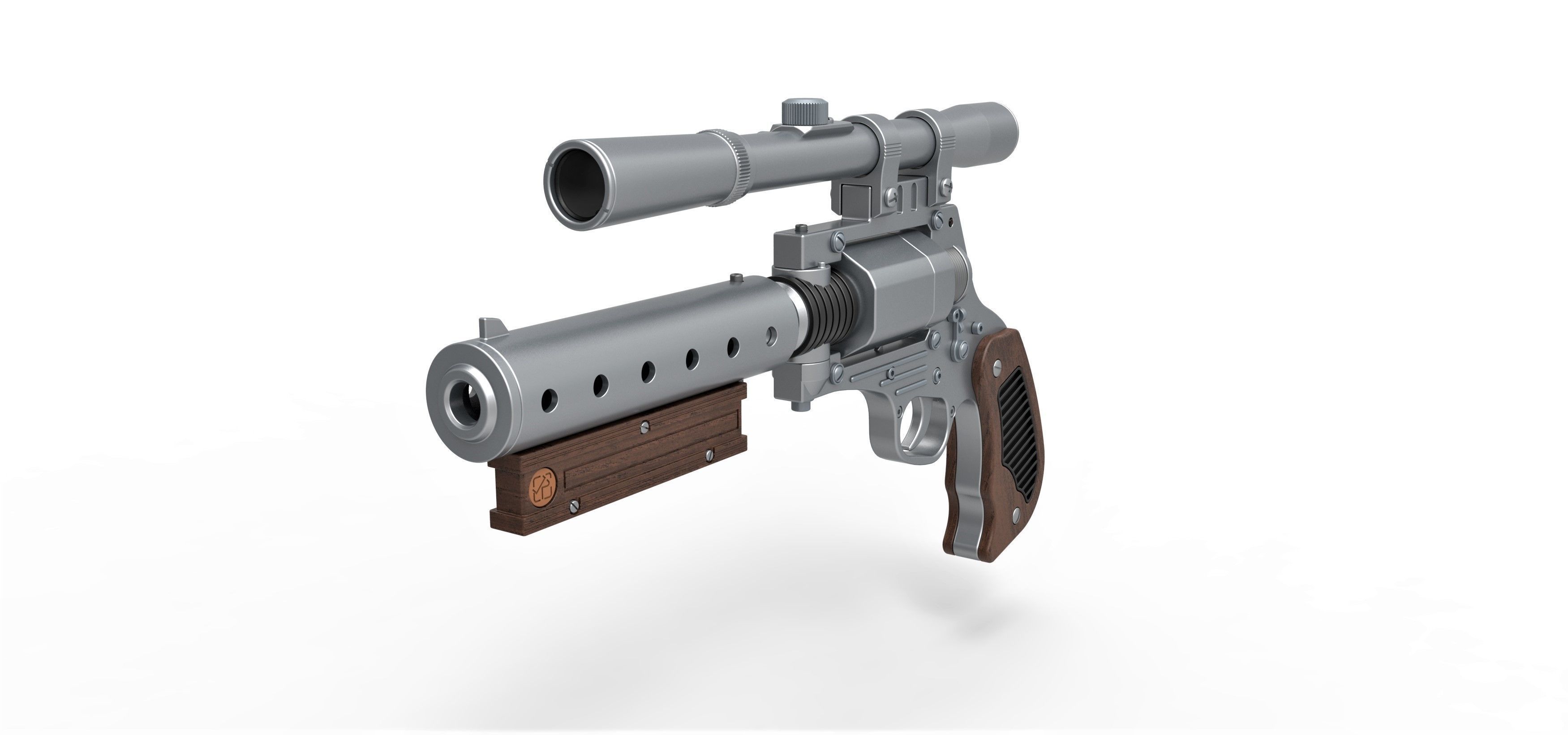 Tobias Beckett Blaster DG-29 from Solo A Star Wars story 3D model_3