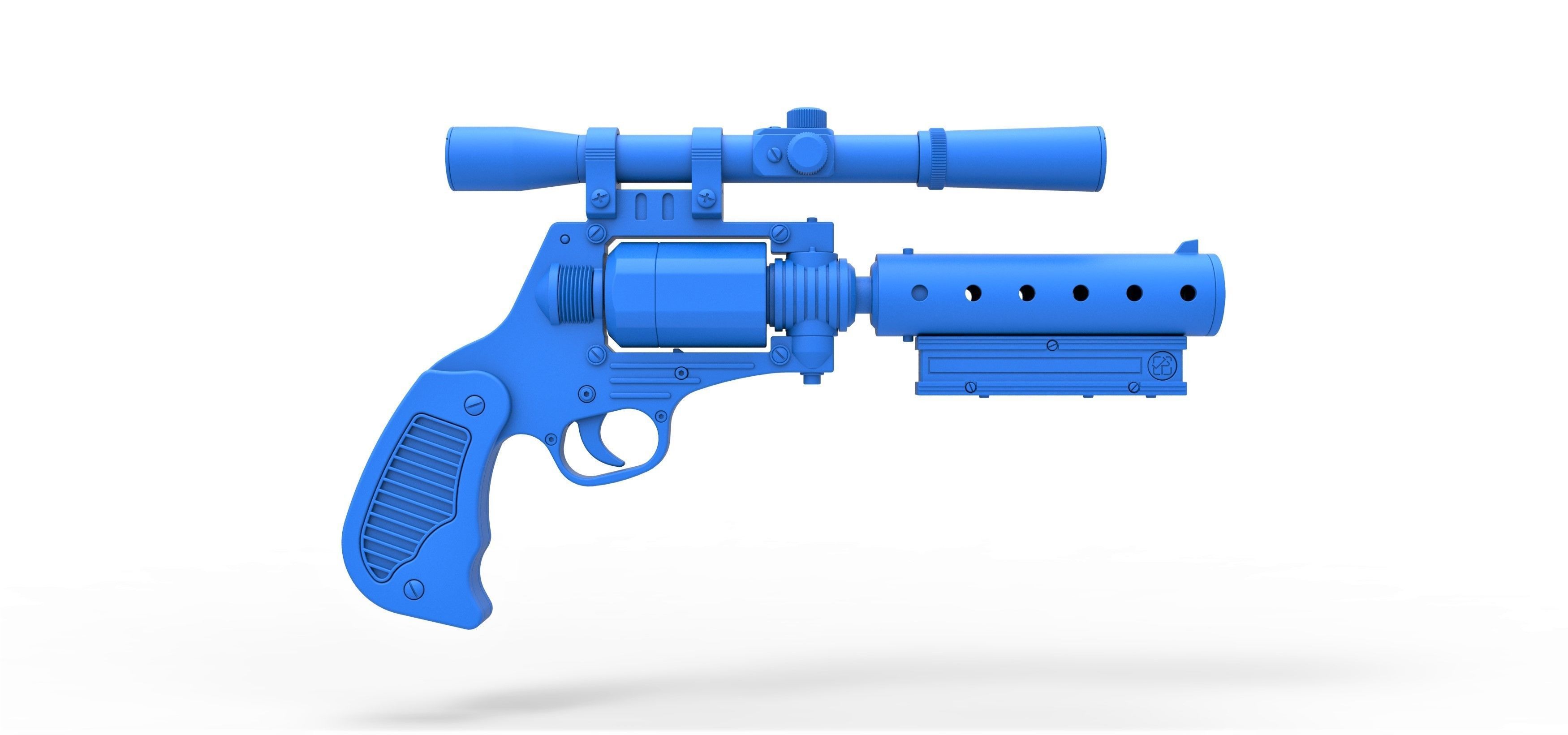 Tobias Beckett Blaster DG-29 from Solo A Star Wars story 3D model_22