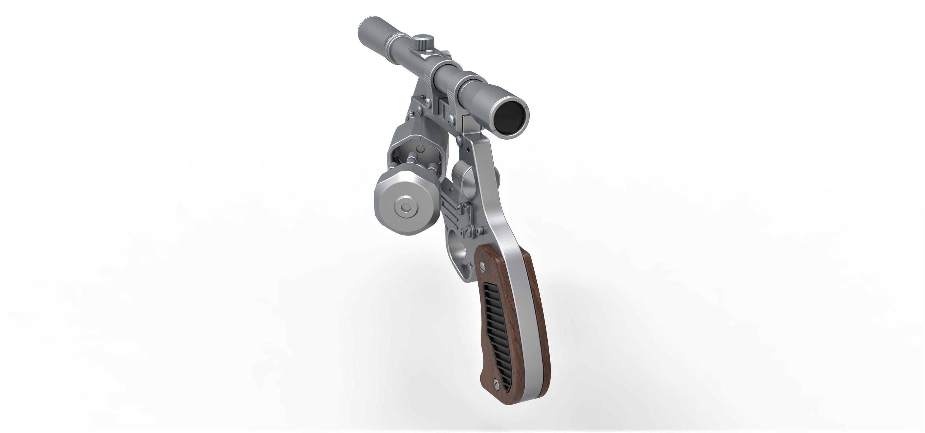 Tobias Beckett Blaster DG-29 from Solo A Star Wars story 3D model_16
